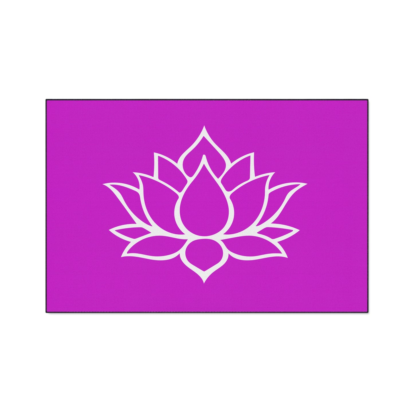 Decorative Heavy Duty Non-Slip Floor Mat Stylish Design Perfect for Entryway Kitchen Décor Pink Lotus Blossom Floral Design Rug Bath Mat