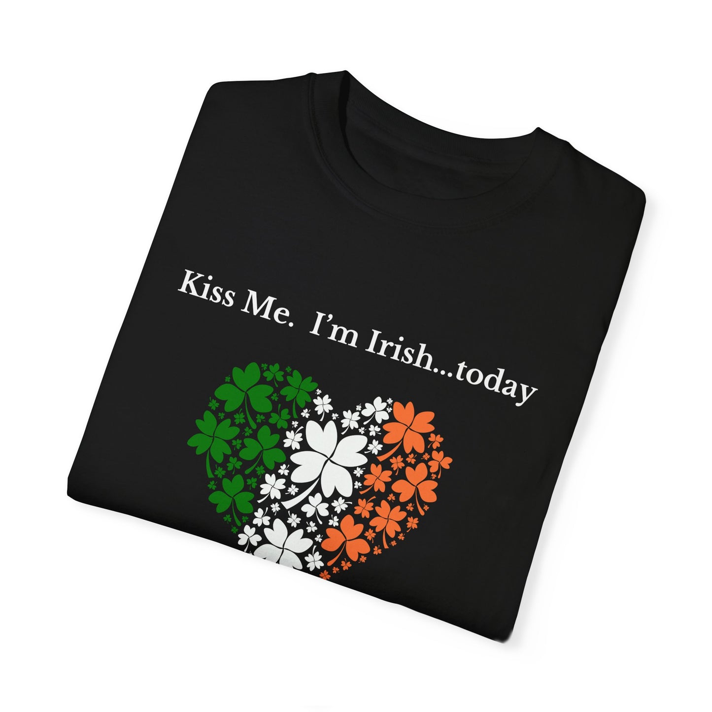St. Patrick's Day T-Shirt Unisex Comfort Colors Relaxed Fit Garment-Dyed Tee 4 Leaf Clover Shirt Irish Themed Gift