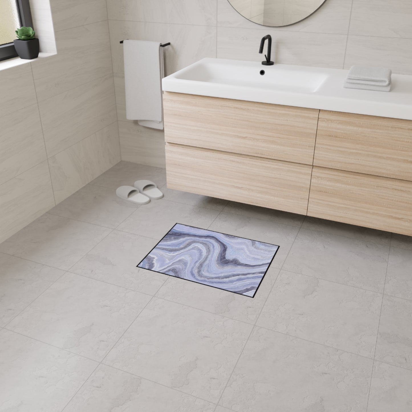 Decorative Heavy Duty Non-Slip Floor Mat Stylish Design Perfect for Entryway Kitchen Décor Garage Rug Coffee Bar Bathroom Floor Door Mat