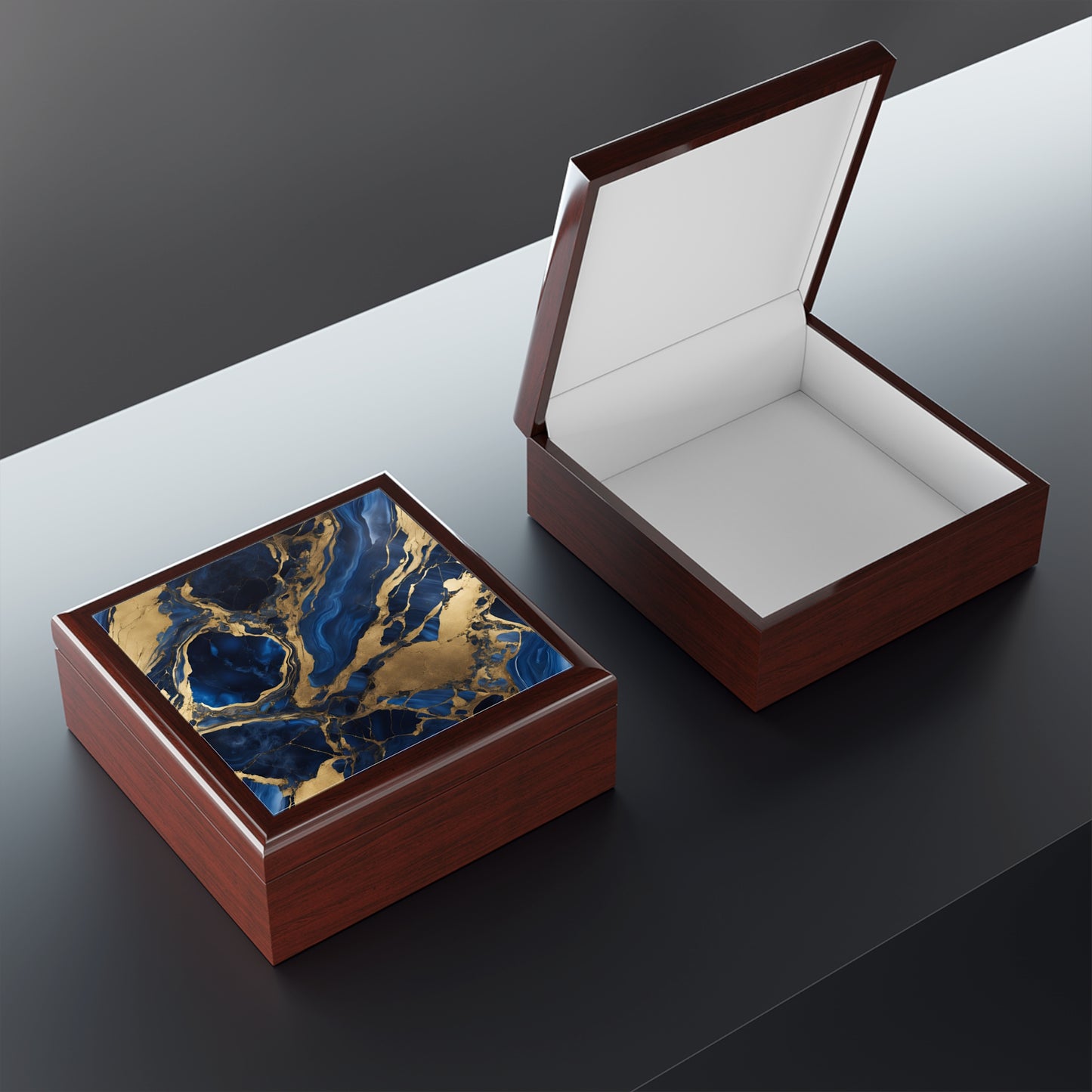 Unique Jewelry Box Trinket Box Bedroom Dresser Decor Vanity Gift Box - 3 colors to choose from