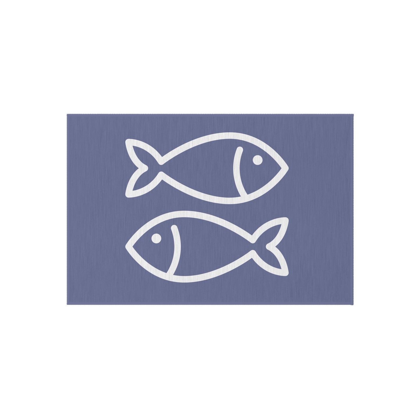 Chenille Outdoor Rug with No-Skid Backing Cozy Fishy Outdoor Carpet Patio Decor Gazebo Rug Pool Area Decor Outdoor Kitchen Carpet