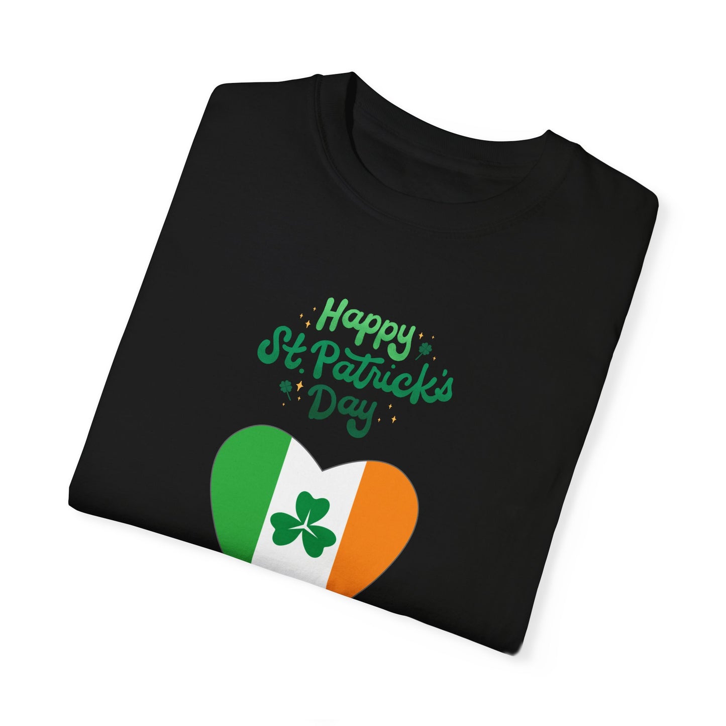 St. Patrick's Day T-Shirt Unisex Comfort Colors Relaxed Fit Garment-Dyed Tee 4 Leaf Clover Shirt Irish Themed Gift