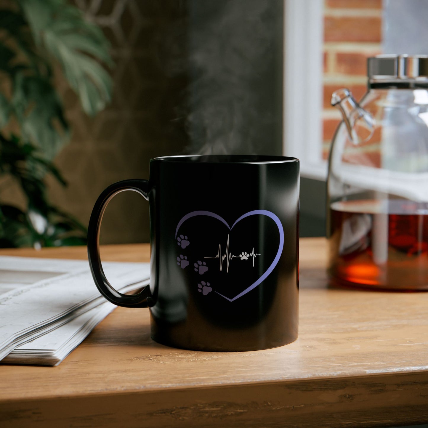 Dog or Cat Lover Coffee Mug | Pet Lover Animal Lover Gift | Pet Parent Mug | Cute Dog Paw Gift |