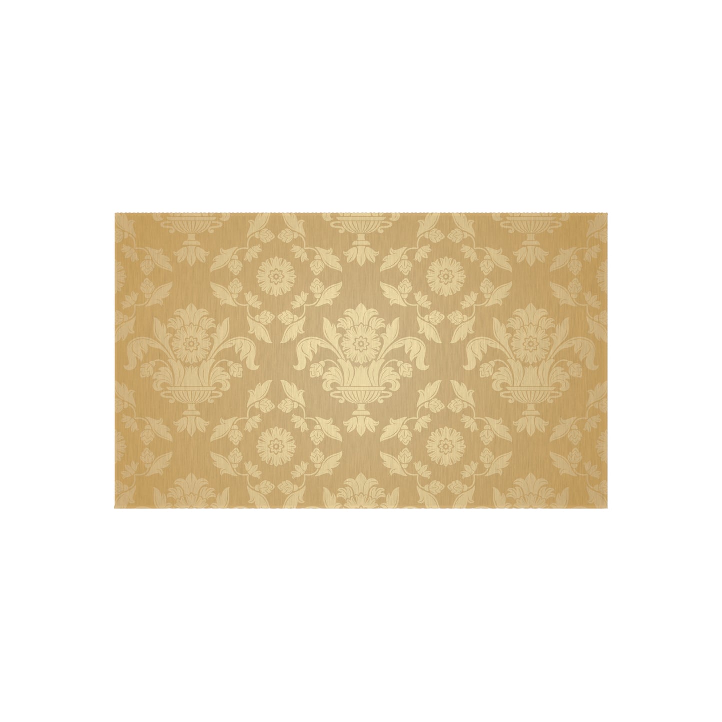 Chenille Outdoor Rug with No-Skid Backing Cozy Outdoor Carpet Patio Decor Gazebo Rug Pool Area Decor Outdoor Damask Pattern Kitchen Carpet