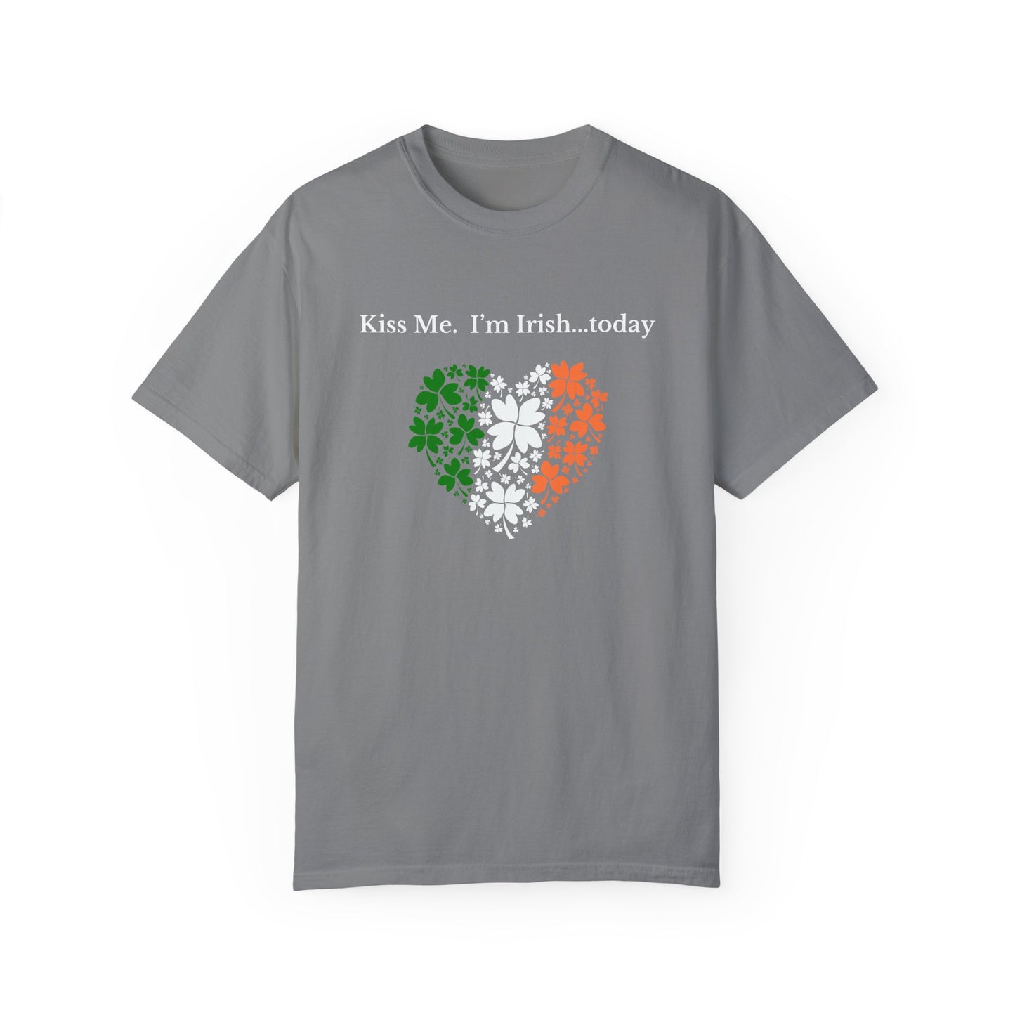 St. Patrick's Day T-Shirt Unisex Comfort Colors Relaxed Fit Garment-Dyed Tee 4 Leaf Clover Shirt Irish Themed Gift