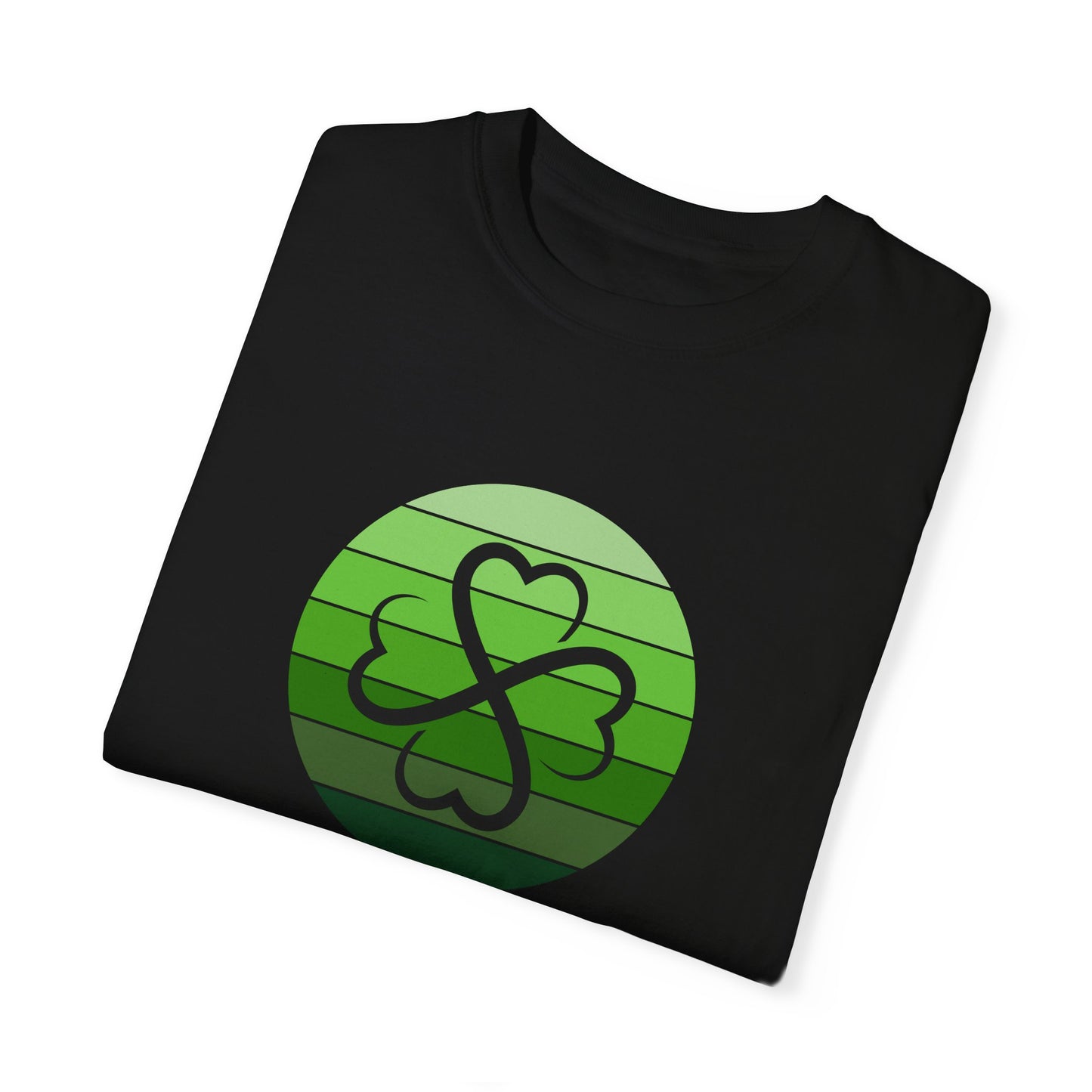 St. Patrick's Day T-Shirt Unisex Comfort Colors Relaxed Fit Garment-Dyed Tee 4 Leaf Clover Shirt Irish Themed Gift