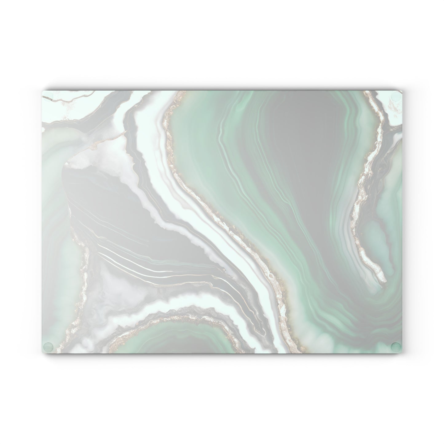 Kitchen Decor Glass Agate-look Image Nature Lover Cutting Board Serving Tray Home Cook Gift Colorful Glass Geode-inspired Charcuterie Board
