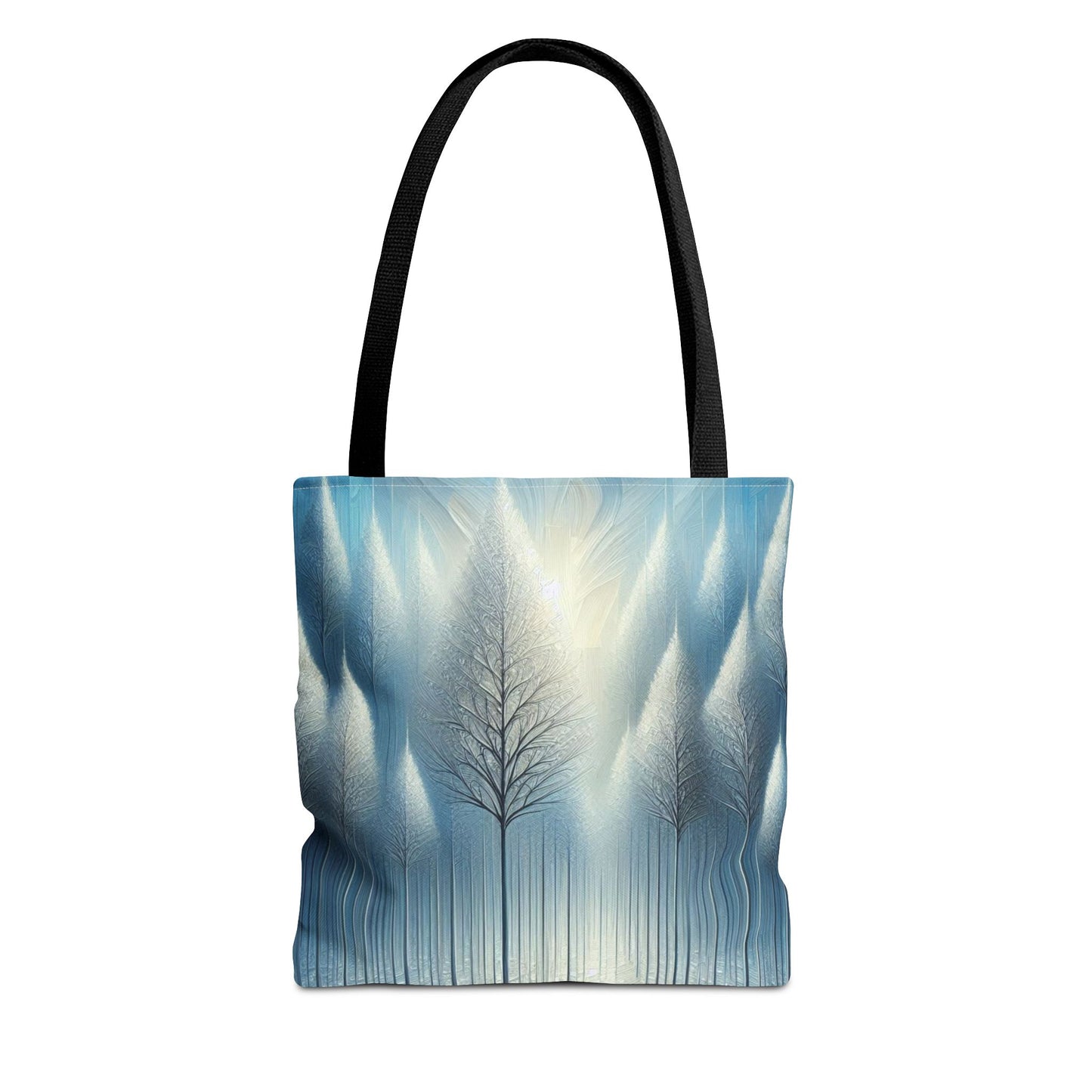 Snowy Christmas Tote Bag Holiday Cheer Gift Glam Winter Accessory Reusable Winter Tree Shopping Bag Xmas Joy Gift Unisex Bag for Him Her