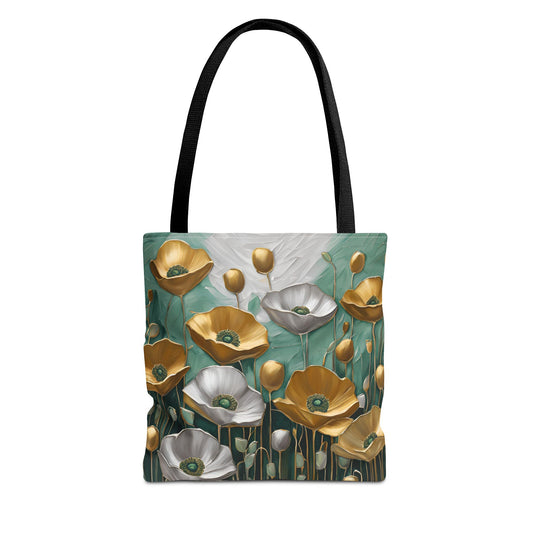 Floral Design Field of Flowers Tote Floral Grocery Wildflower Shopping Bag Cottage Core Gift Bag Boho Bag Poppy Tote Mom Gift