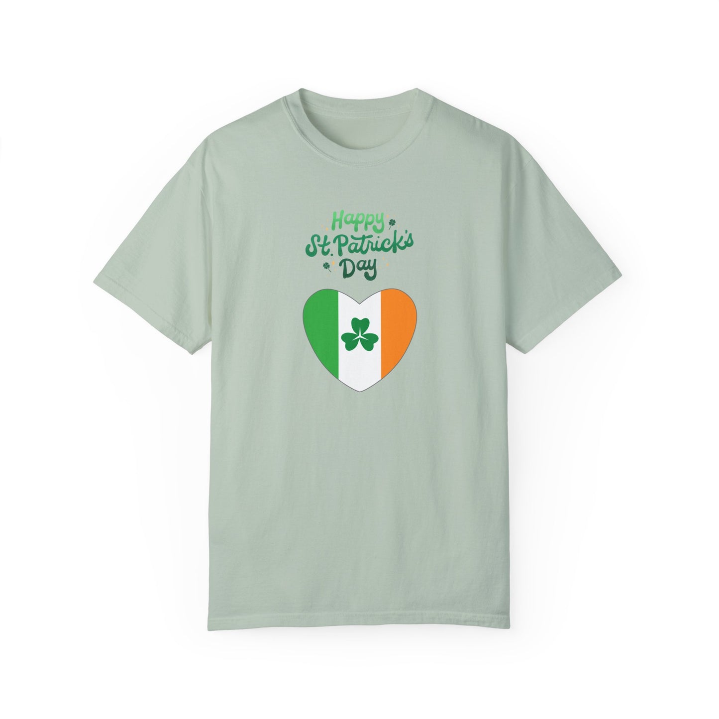 St. Patrick's Day T-Shirt Unisex Comfort Colors Relaxed Fit Garment-Dyed Tee 4 Leaf Clover Shirt Irish Themed Gift