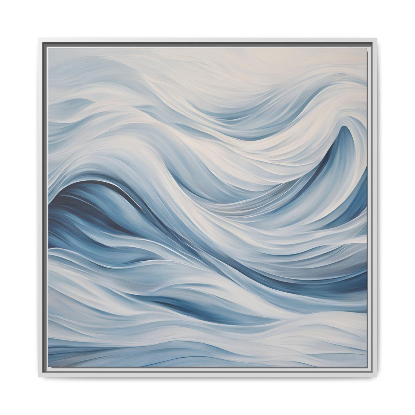 Modern Abstract Wave Design Unique Framed Print Canvas Wall Art Ocean Beach Gift Nature Lover Gift Underwater Sea Lover Gift 3 frame colors