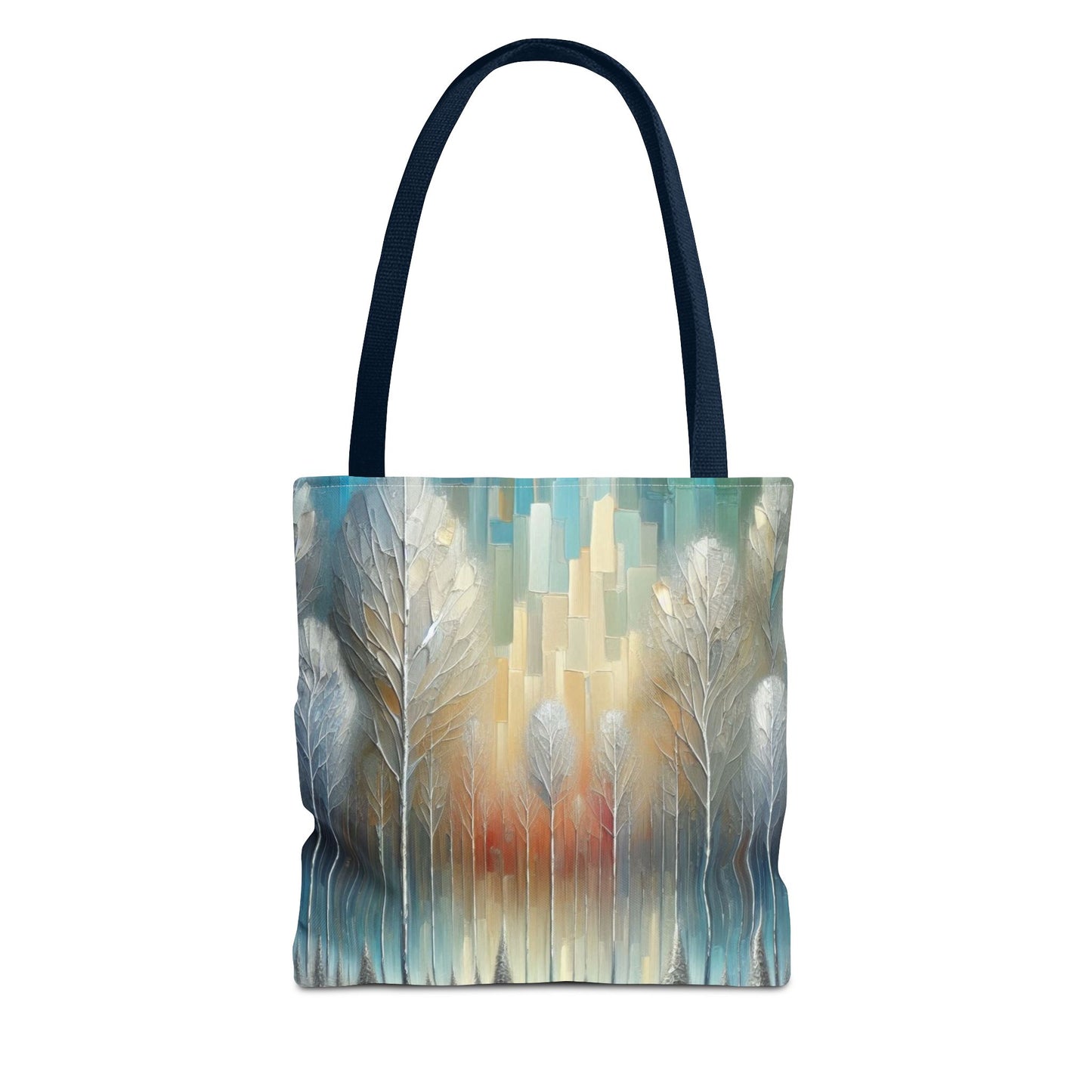 Modern Art Christmas Tote Bag Holiday Cheer Gift Glam Winter Accessory Reusable Winter Tree Shopping Bag Xmas Joy Unisex Bag for Him Her