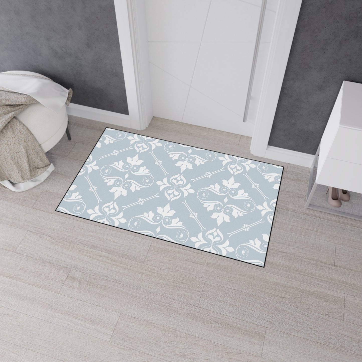 Decorative Heavy Duty Non-Slip Floor Mat Stylish Design Perfect for Entryway Kitchen Décor Garage Rug Coffee Bar Bathroom Floor Door Mat