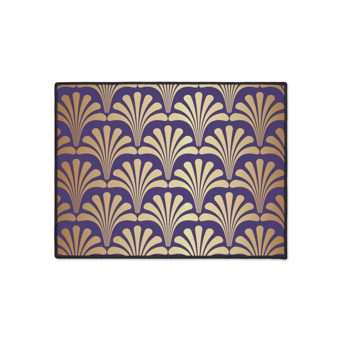 Decorative Heavy Duty Non-Slip Floor Mat Stylish Design Perfect for Entryway Kitchen Décor Purple Geometric Floral Design Rug Bathroom Mat