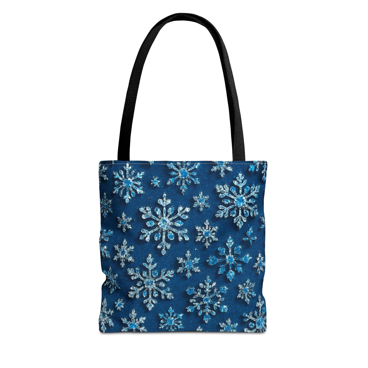 Snowflake Christmas Tote Bag Holiday Cheer Gift Glam Winter Accessory Reusable Winter Tree Shopping Bag Xmas Joy Gift Unisex Bag for Him Her