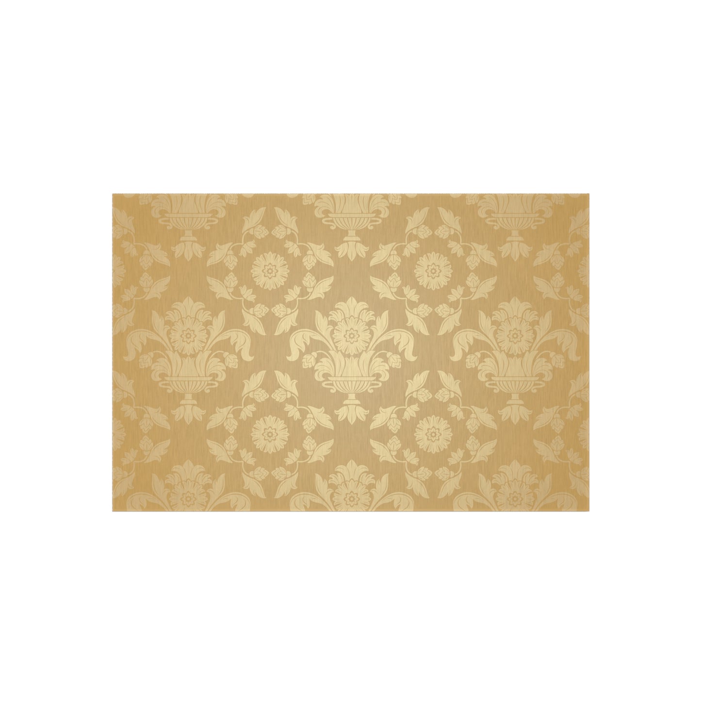 Chenille Outdoor Rug with No-Skid Backing Cozy Outdoor Carpet Patio Decor Gazebo Rug Pool Area Decor Outdoor Damask Pattern Kitchen Carpet