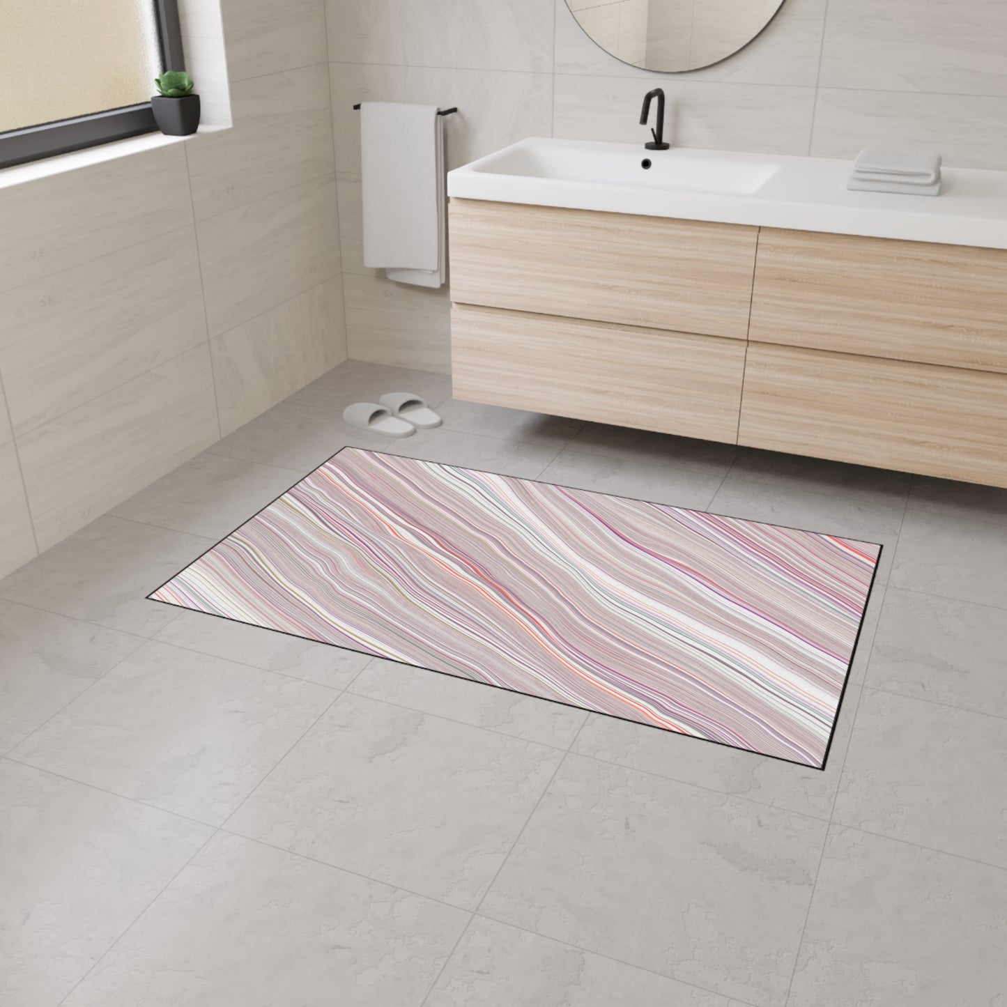 Decorative Heavy Duty Non-Slip Floor Mat Stylish Design Perfect for Entryway Kitchen Décor Garage Rug Coffee Bar Bathroom Floor Door Mat