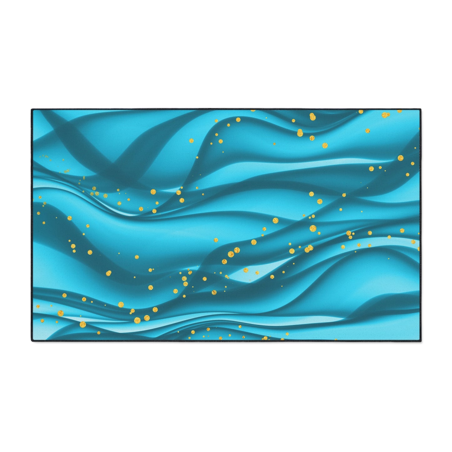 Decorative Heavy Duty Non-Slip Floor Mat Stylish Design Perfect for Entryway Kitchen Décor Beachy Wave Design Rug Tropical Bathroom Floor
