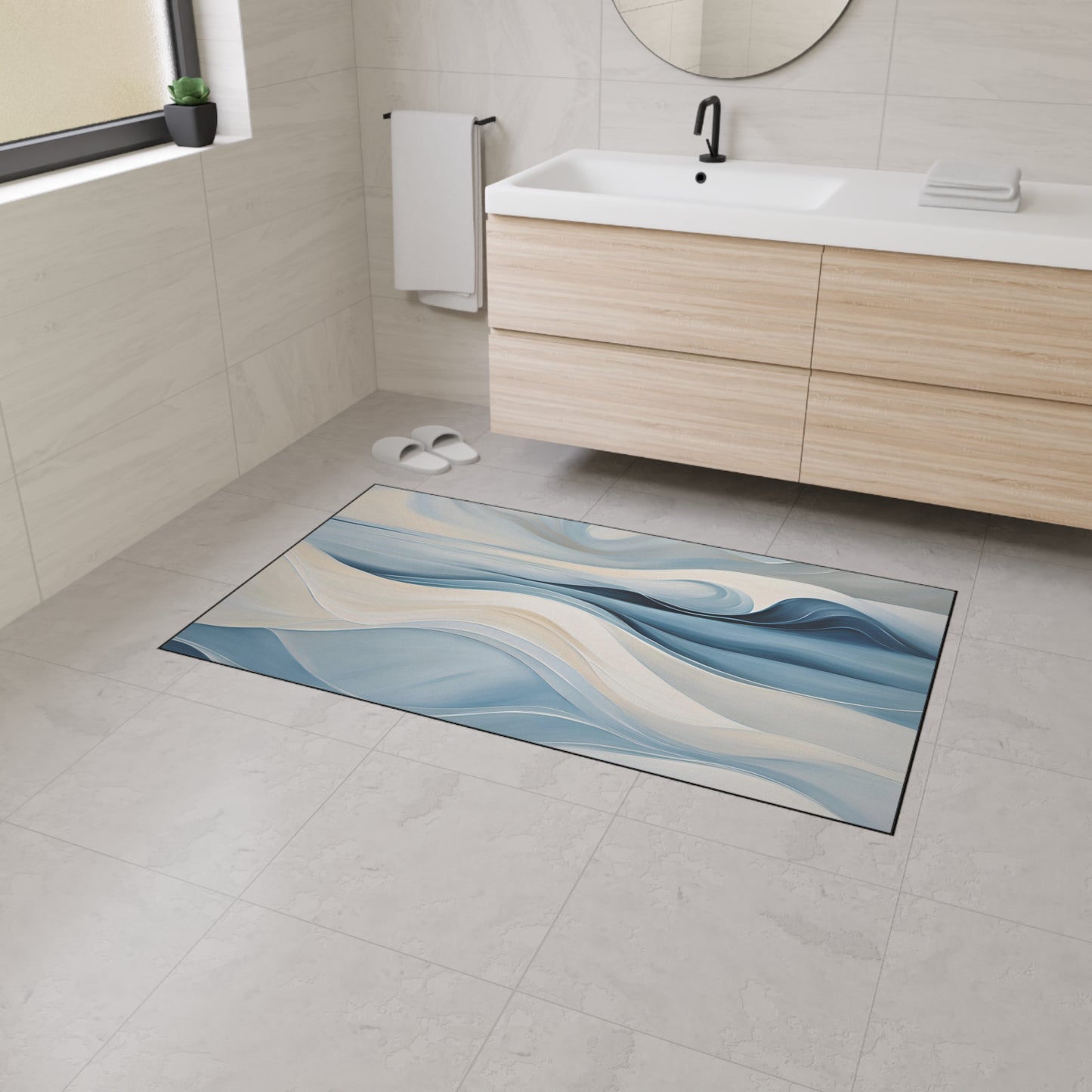 Decorative Heavy Duty Non-Slip Floor Mat Stylish Design Perfect for Entryway Kitchen Décor Garage Rug Coffee Bar Bathroom Floor Door Mat