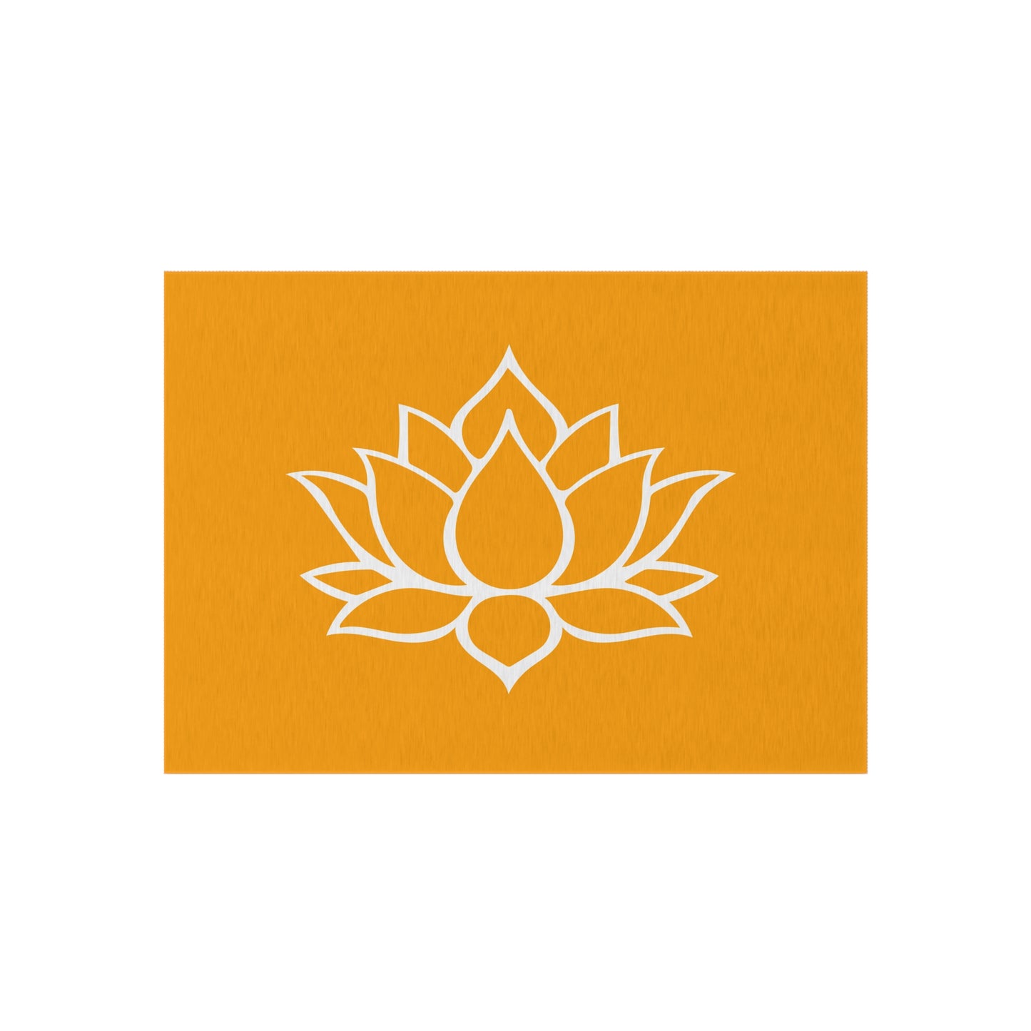 Zen Chenille Outdoor Rug with No-Skid Backing Cozy Outdoor Carpet Lotus Blossom Patio Decor Gazebo Rug Pool Area Decor Outdoor Kitchen Rug