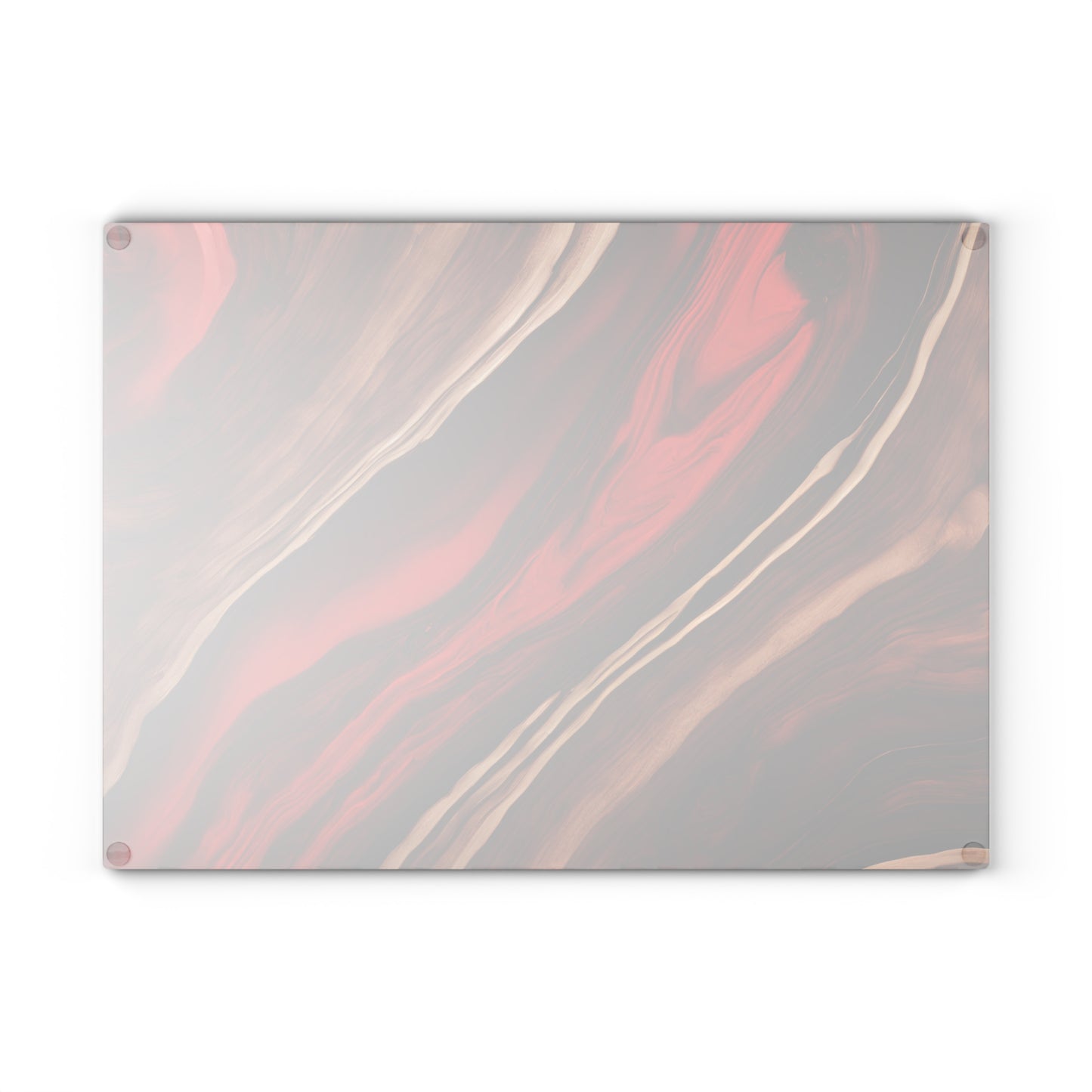 Kitchen Decor Glass Wood-look Image Nature Lover Cutting Board Serving Tray Home Cook Gift Colorful Glass Charcuterie Board