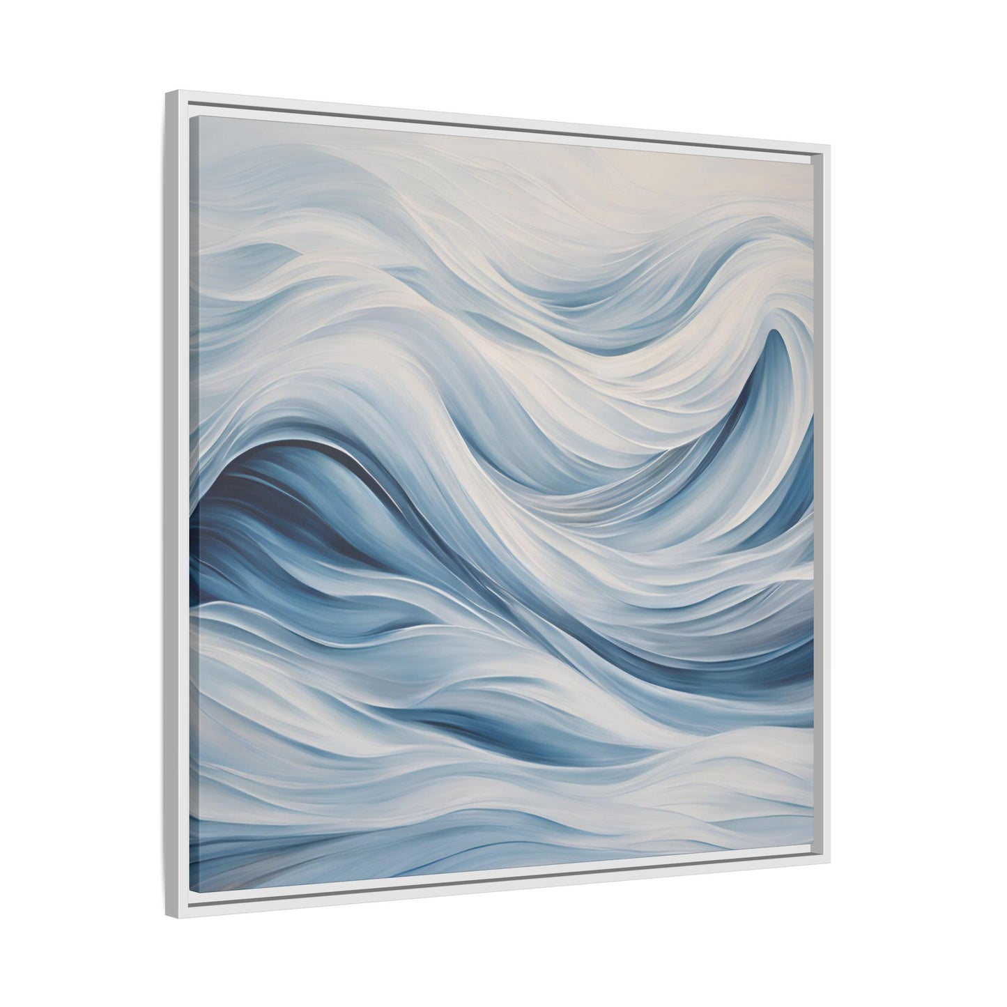 Modern Abstract Wave Design Unique Framed Print Canvas Wall Art Ocean Beach Gift Nature Lover Gift Underwater Sea Lover Gift 3 frame colors