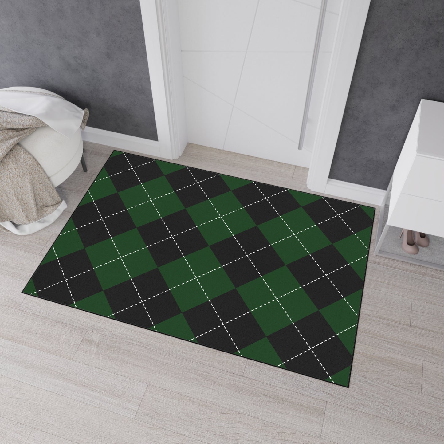 Decorative Heavy Duty Non-Slip Floor Mat Stylish Design Perfect for Entryway Kitchen Décor Garage Rug Coffee Bar Bathroom Floor Door Mat