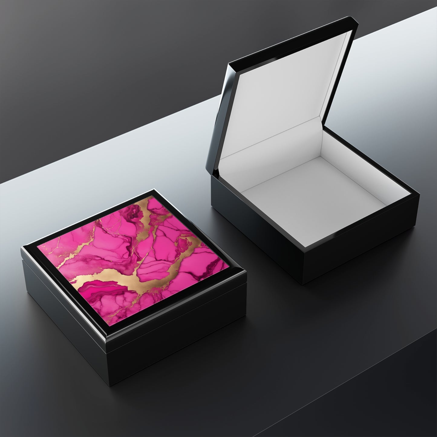 Unique Jewelry Box Trinket Box Bedroom Dresser Decor Vanity Gift Box - 3 colors to choose from