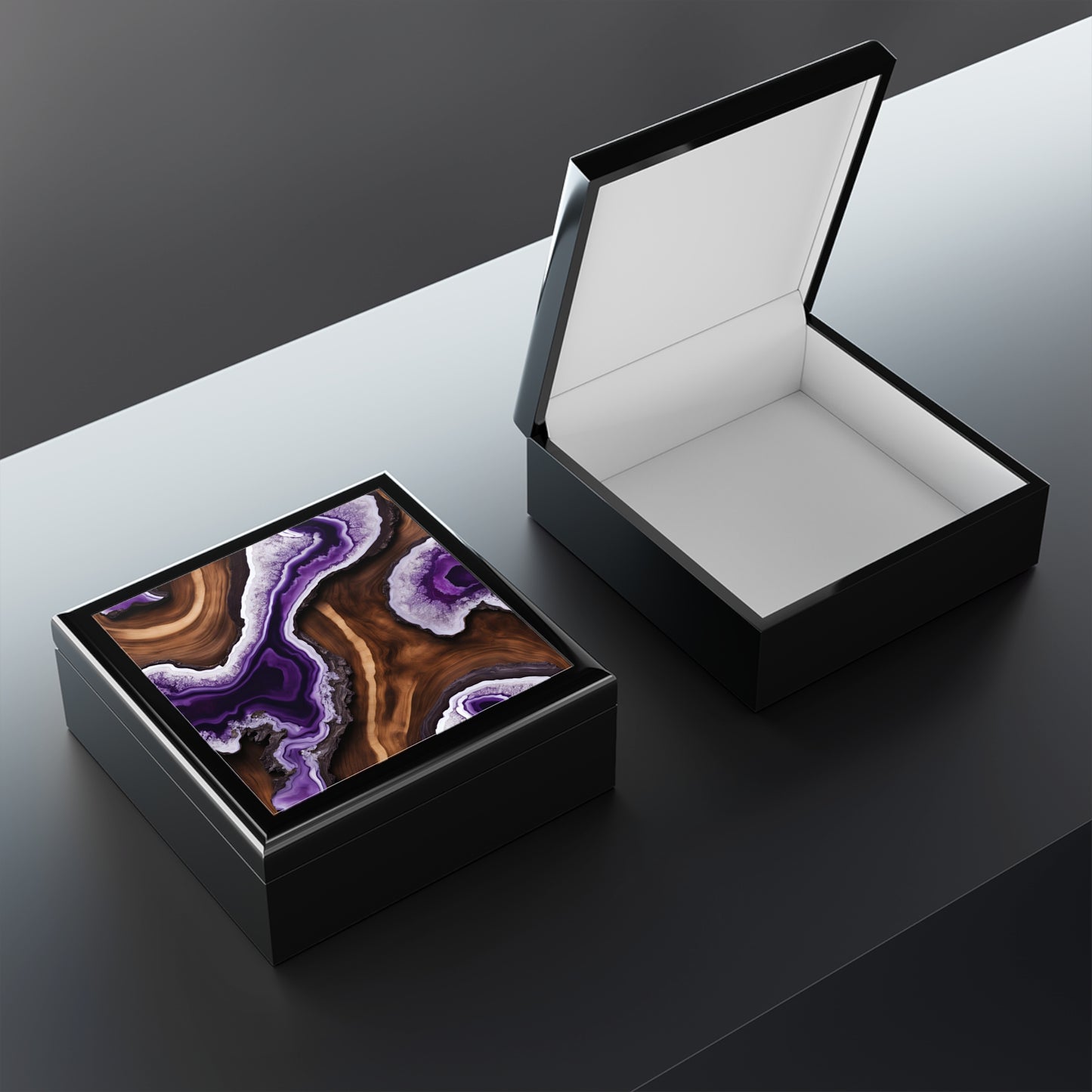 Unique Jewelry Box Trinket Box Bedroom Dresser Decor Vanity Gift Box - 3 colors to choose from