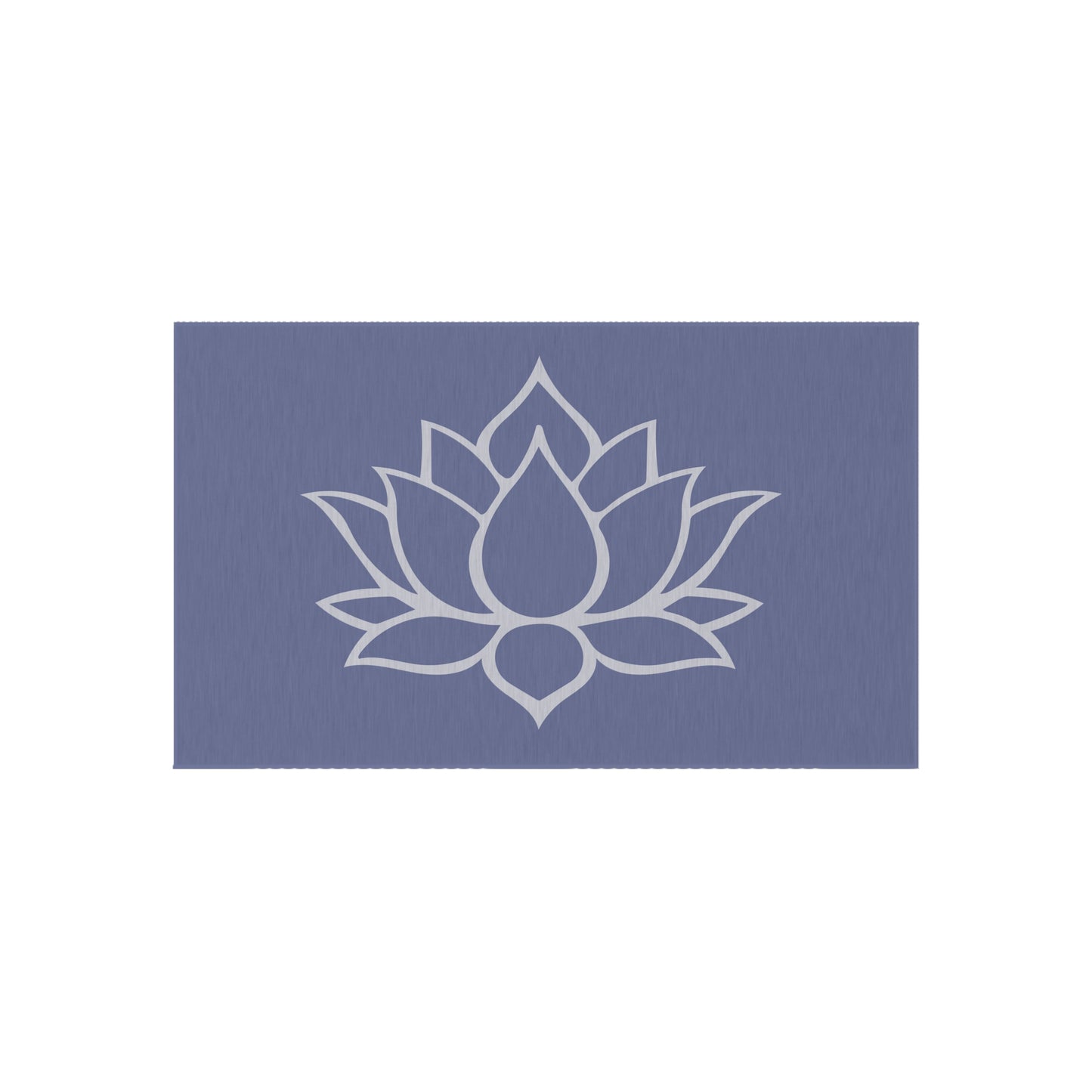 Zen Chenille Outdoor Rug with No-Skid Backing Cozy Lotus Blossom Outdoor Carpet Patio Decor Gazebo Rug Pool Area Decor Outdoor Kitchen Rug