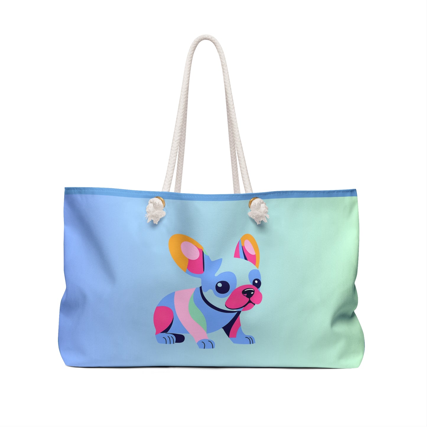 Frenchie Puppy Tote Bag | Beach Bag | Dog Lover | Dog Parent | Animal Lover Gift |