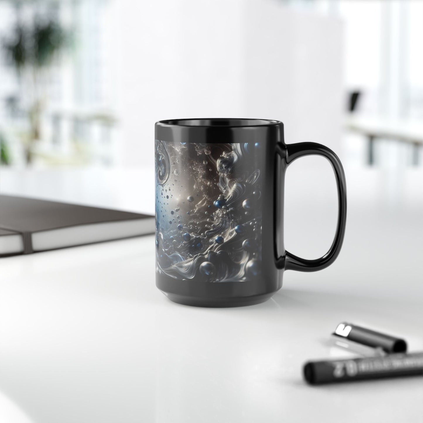 Ceramic Coffee Mug Ocean Wave-Inspired Image Nature Lover Ceramic Tea Cup Ocean Lover Surfer Design Sea Salt Life Ceramic 15 oz Mug