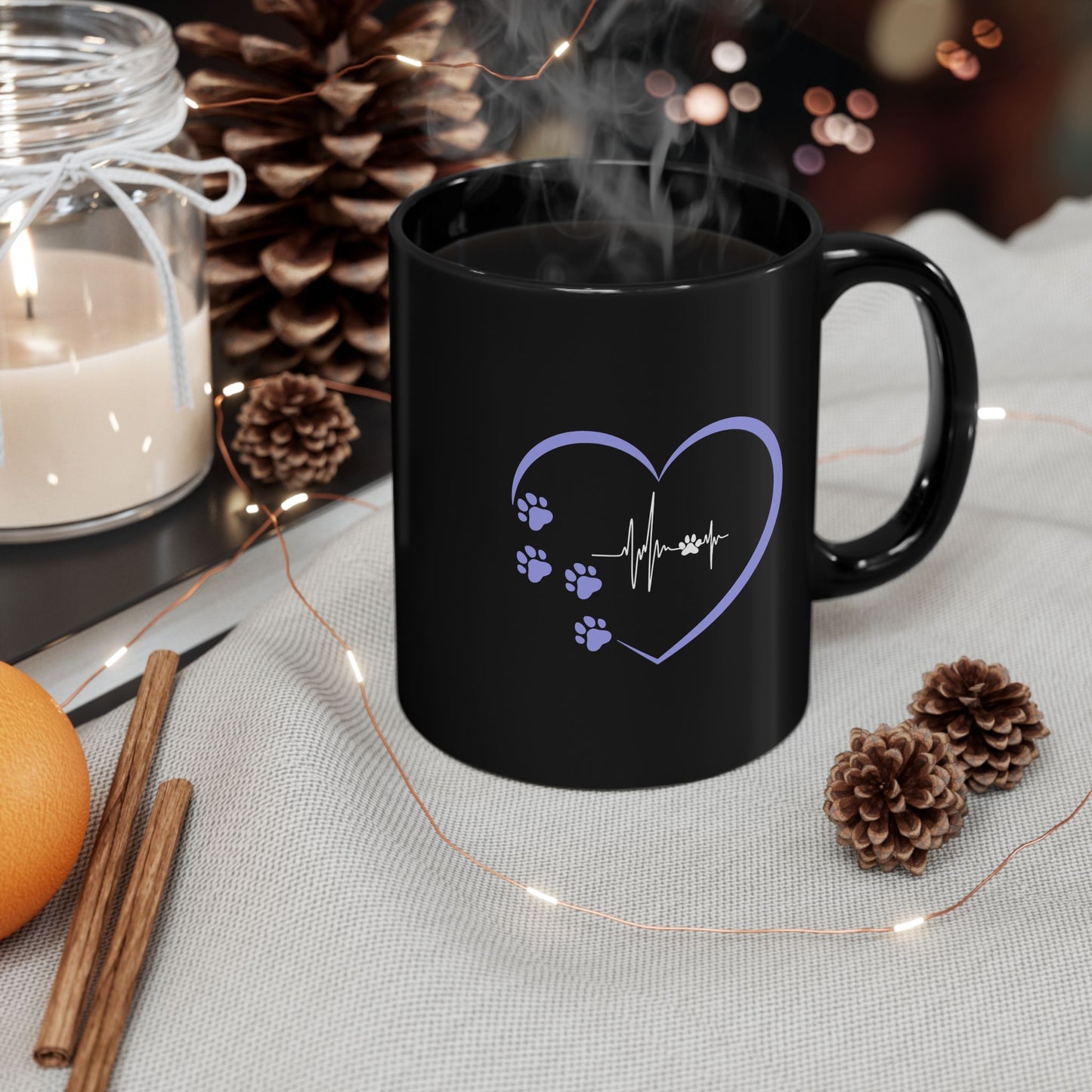 Dog or Cat Lover Coffee Mug | Pet Lover Animal Lover Gift | Pet Parent Mug | Cute Dog Paw Gift |