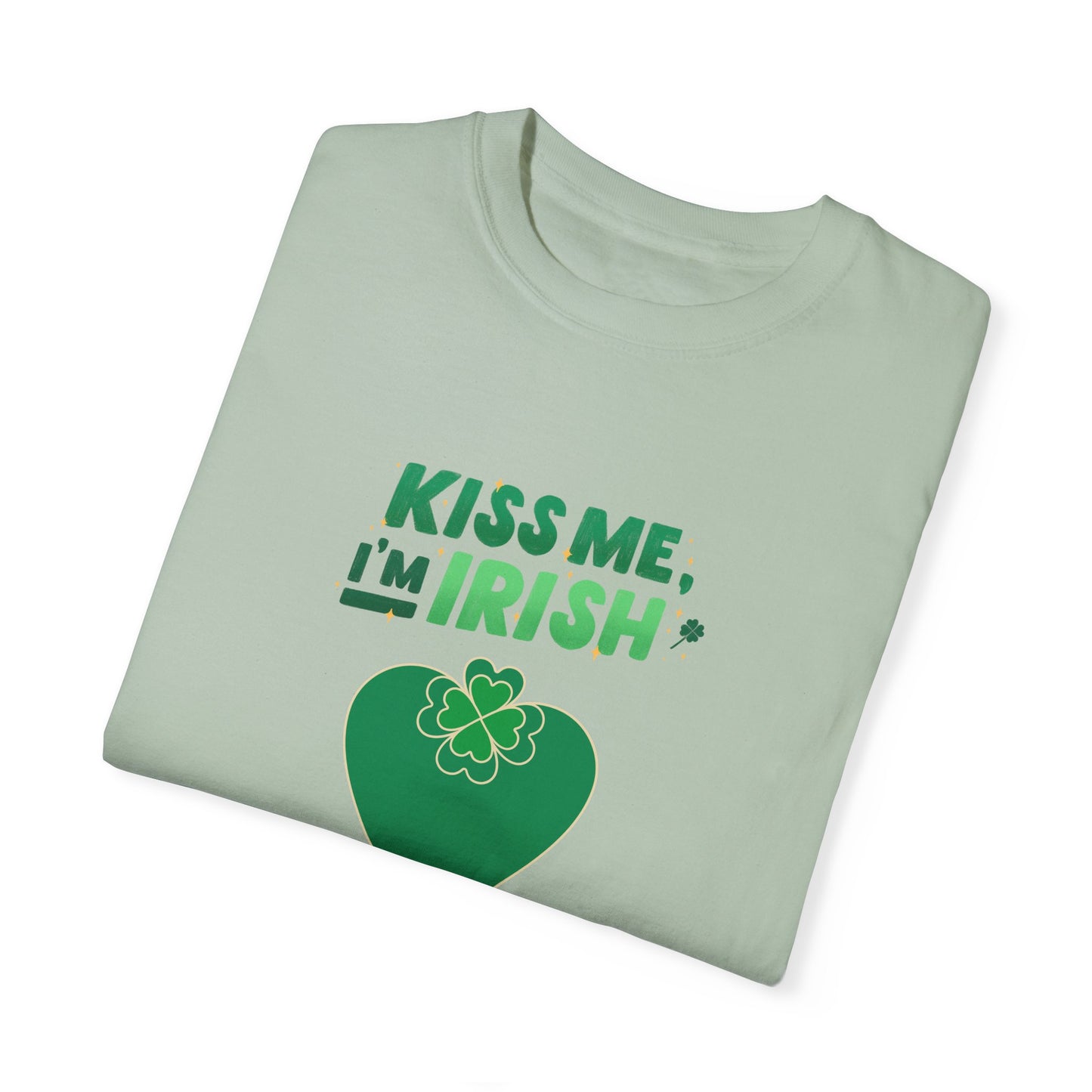 St. Patrick's Day T-Shirt Unisex Comfort Colors Relaxed Fit Garment-Dyed Tee 4 Leaf Clover Shirt Irish Themed Gift