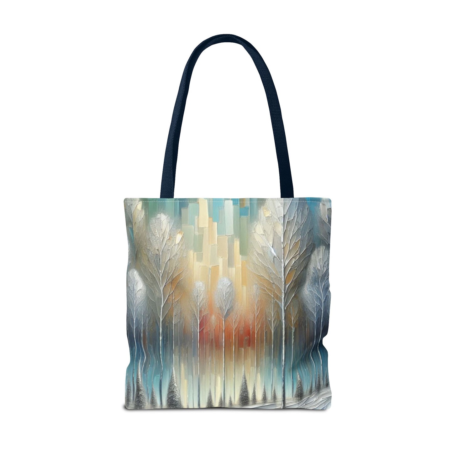 Modern Art Christmas Tote Bag Holiday Cheer Gift Glam Winter Accessory Reusable Winter Tree Shopping Bag Xmas Joy Unisex Bag for Him Her