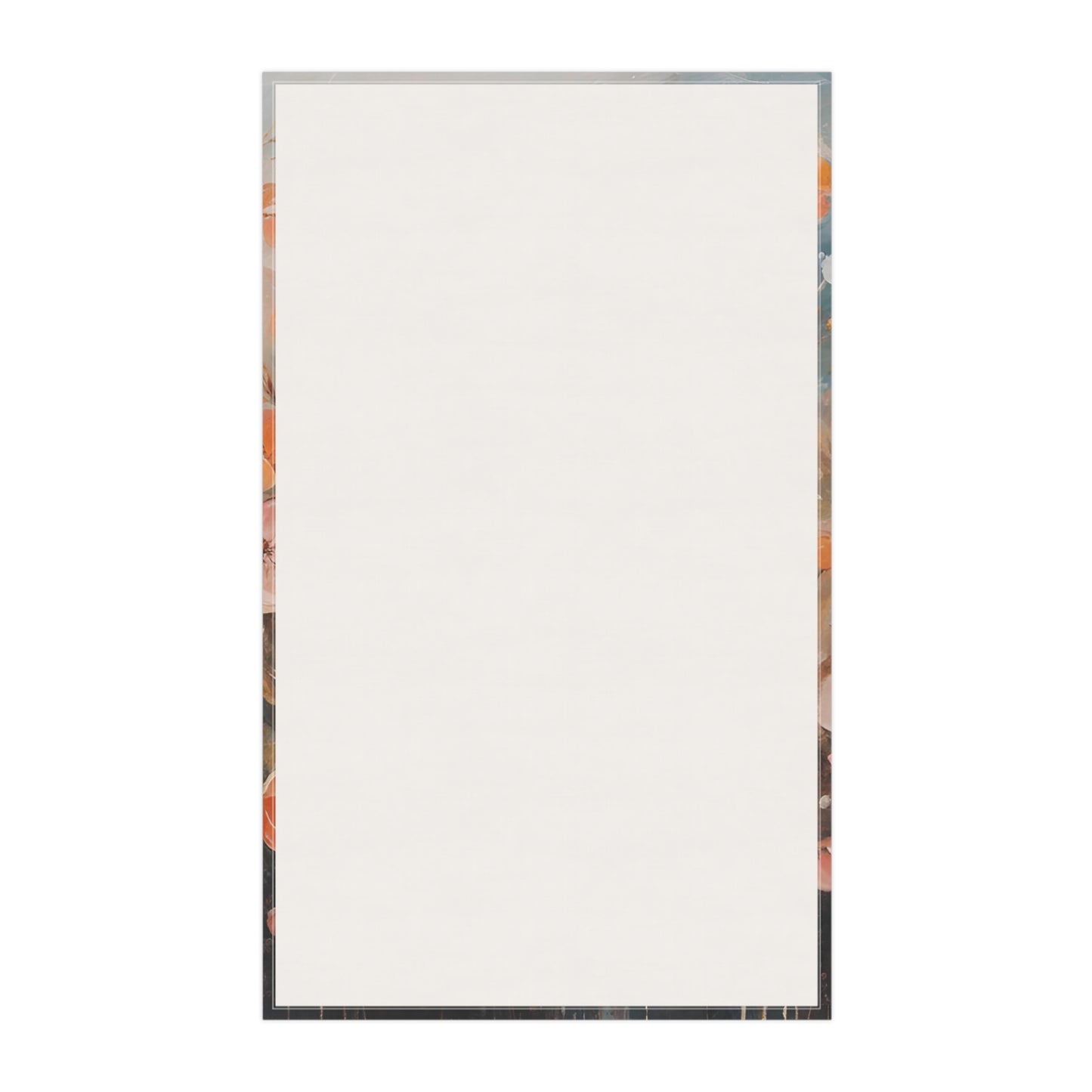 Floral Kitchen Tea Towel Pastel Dish Towel Durable Hand Towel Gift for Flower Lover Whimsical Home Decor Decorative Kitchen Cotton Twill