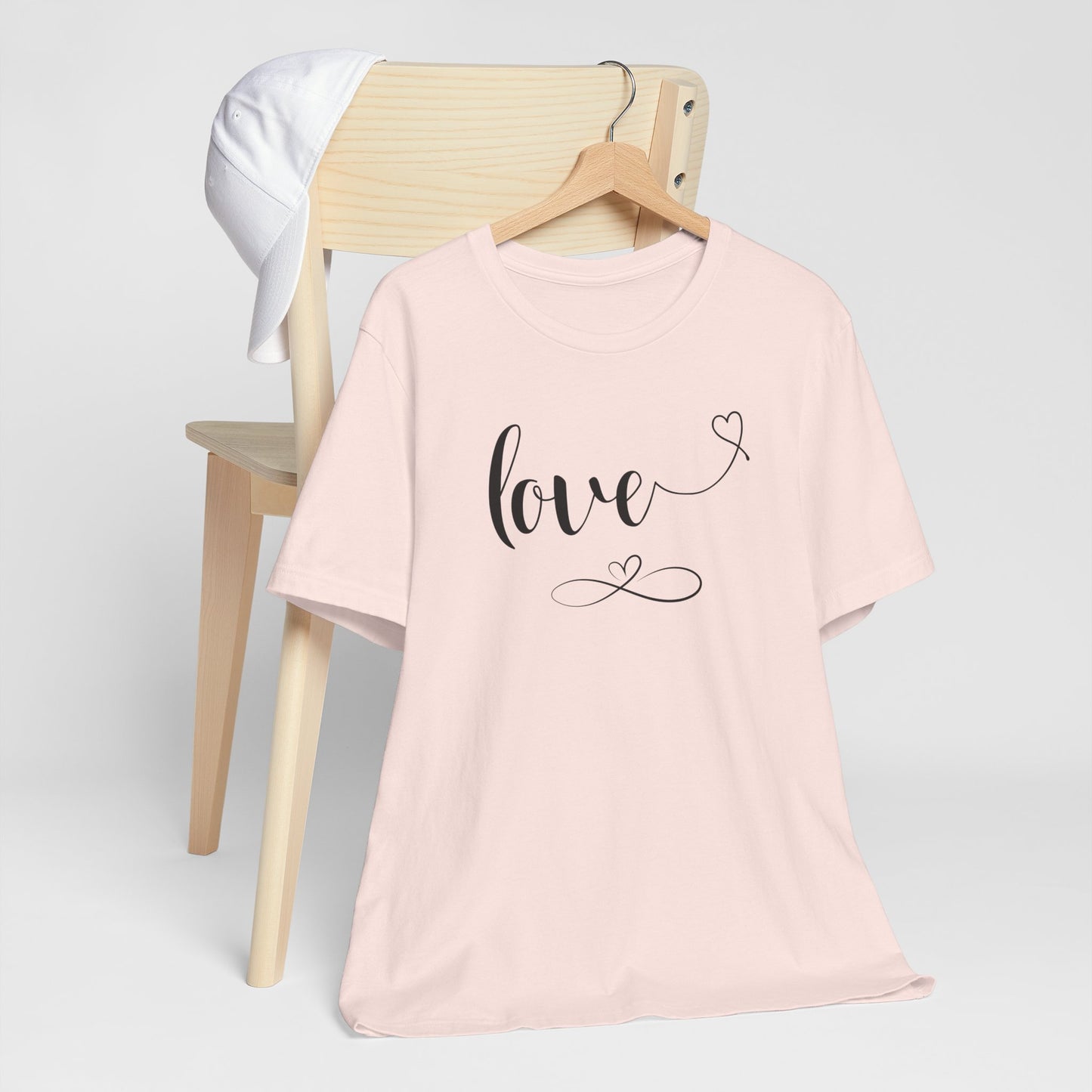 Love T-shirt | Unisex Gift for Her | Gift for Mom Wife Sister | Heart T-Shirt |