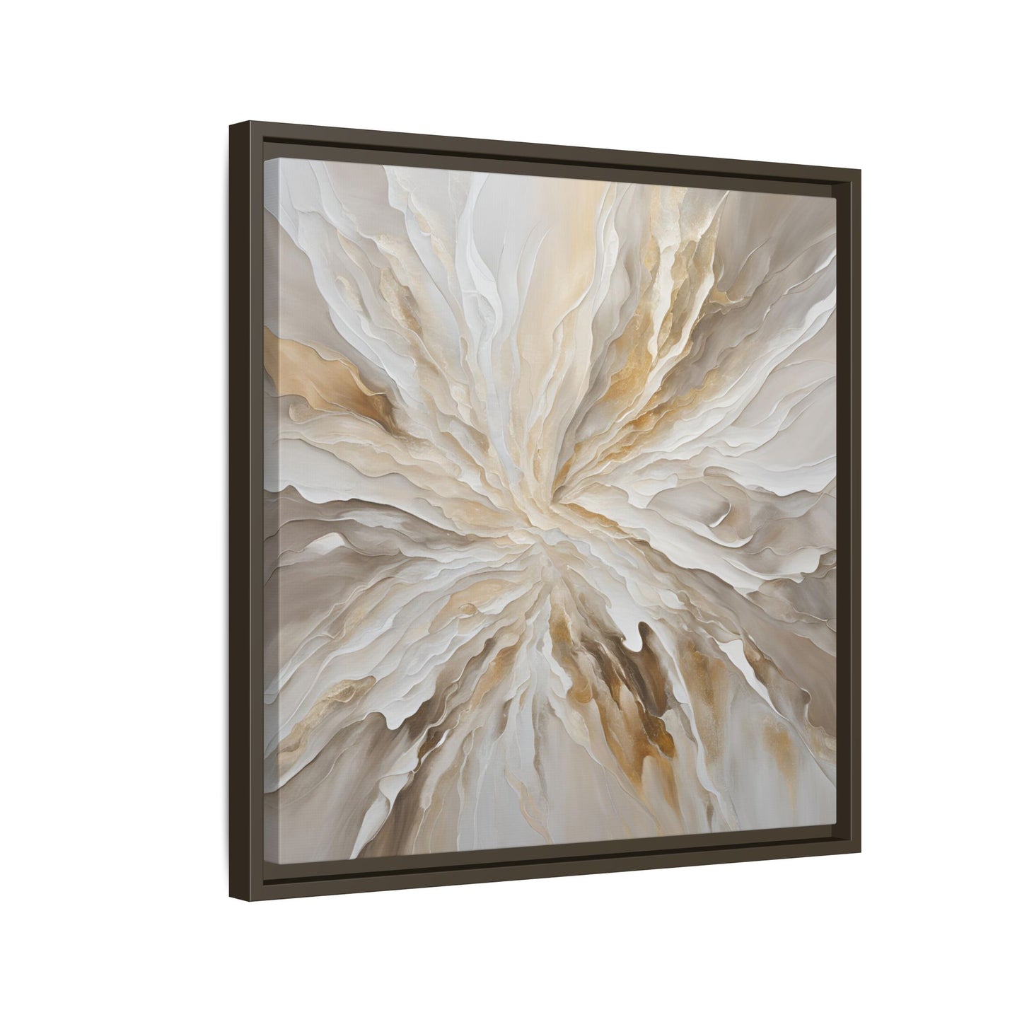 Modern Abstract Floral Design Unique Framed Canvas Wall Art Starburst Gift Nature Lover Gift Garden Lover Gift 3 frame colors
