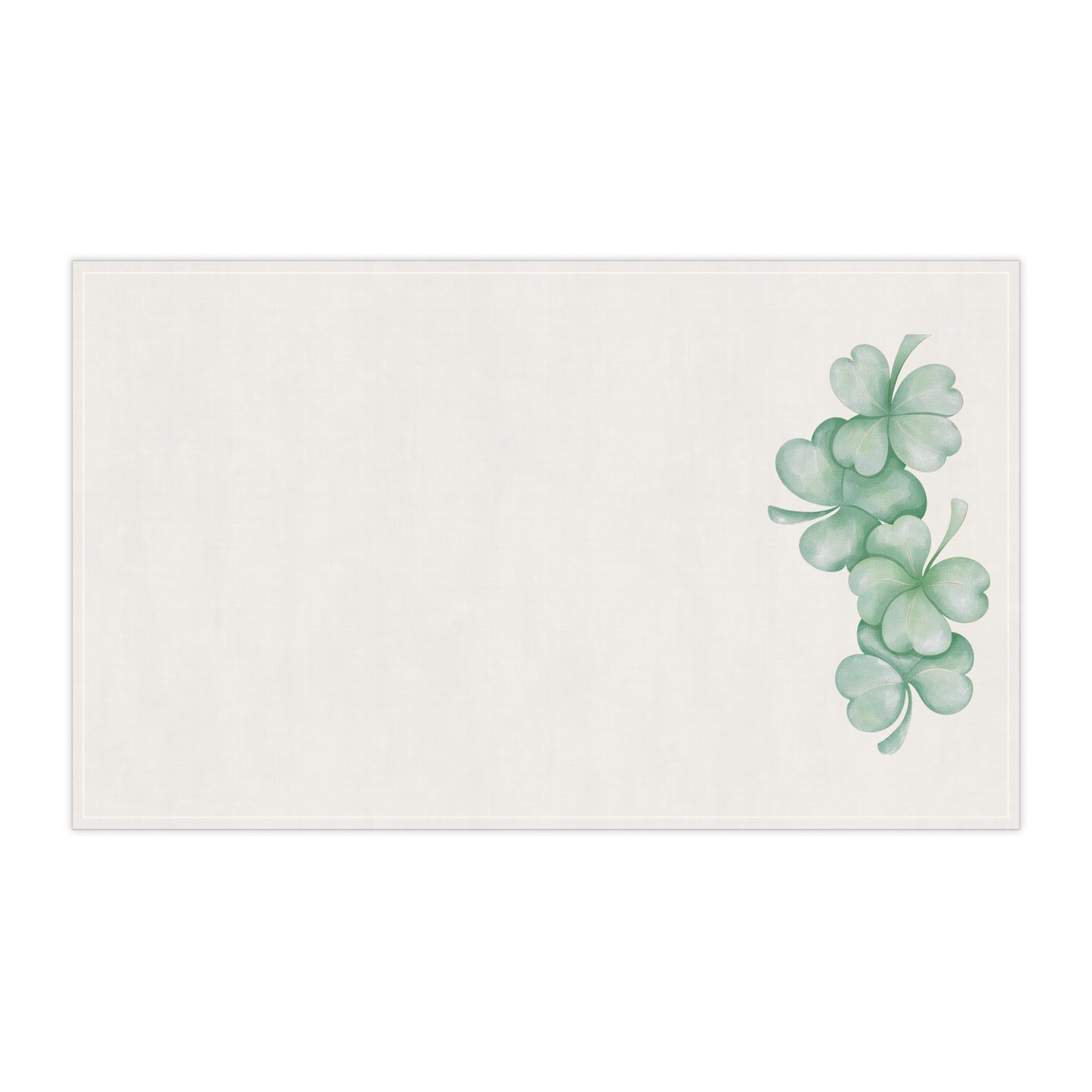4-Leaf Clover Kitchen Tea Towel Pastel Dish Towel Durable Hand Towel Gift for Her Whimsical Home Decor Decorative Kitchen Cotton Twill