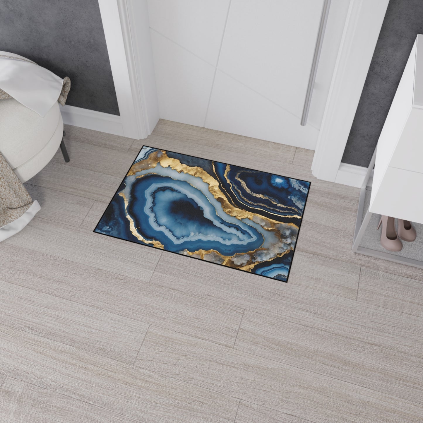 Decorative Heavy Duty Non-Slip Floor Mat Stylish Design Perfect for Entryway Kitchen Décor Garage Rug Coffee Bar Bathroom Floor Door Mat