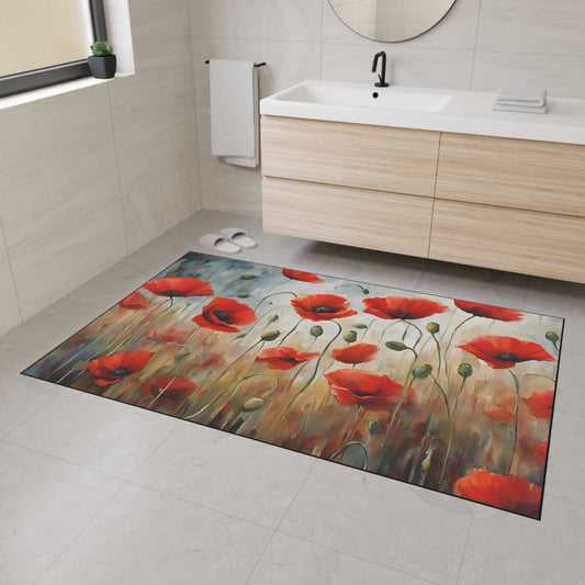 Decorative Heavy Duty Non-Slip Floor Mat Stylish Design Perfect for Entryway Kitchen Décor Garage Rug Coffee Bar Bathroom Floor Door Mat
