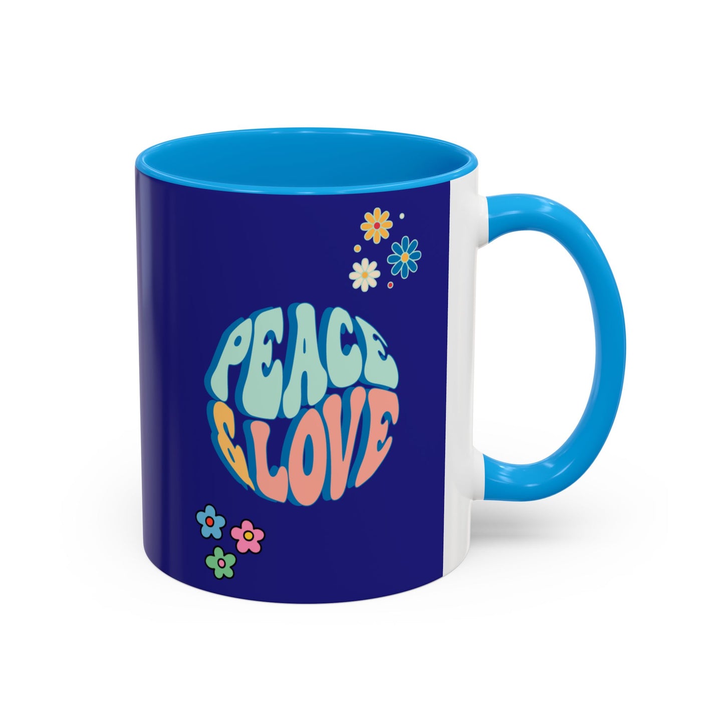 Peace and Love Mug | World Peace | Love and Friendship | Peaceful Harmony | Retro Vibe Gift