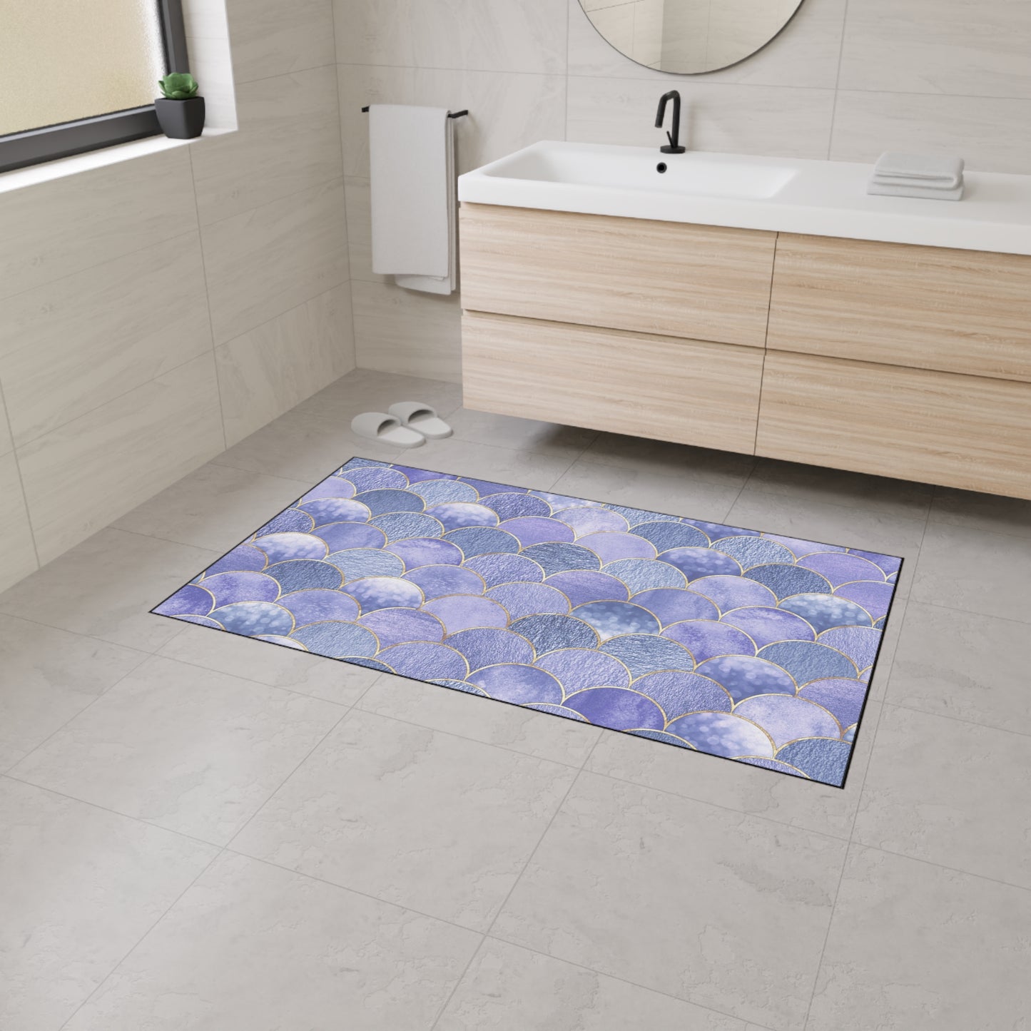 Decorative Heavy Duty Non-Slip Floor Mat Stylish Design Perfect for Entryway Kitchen Décor Garage Rug Tropical Bathroom Floor Door Mat