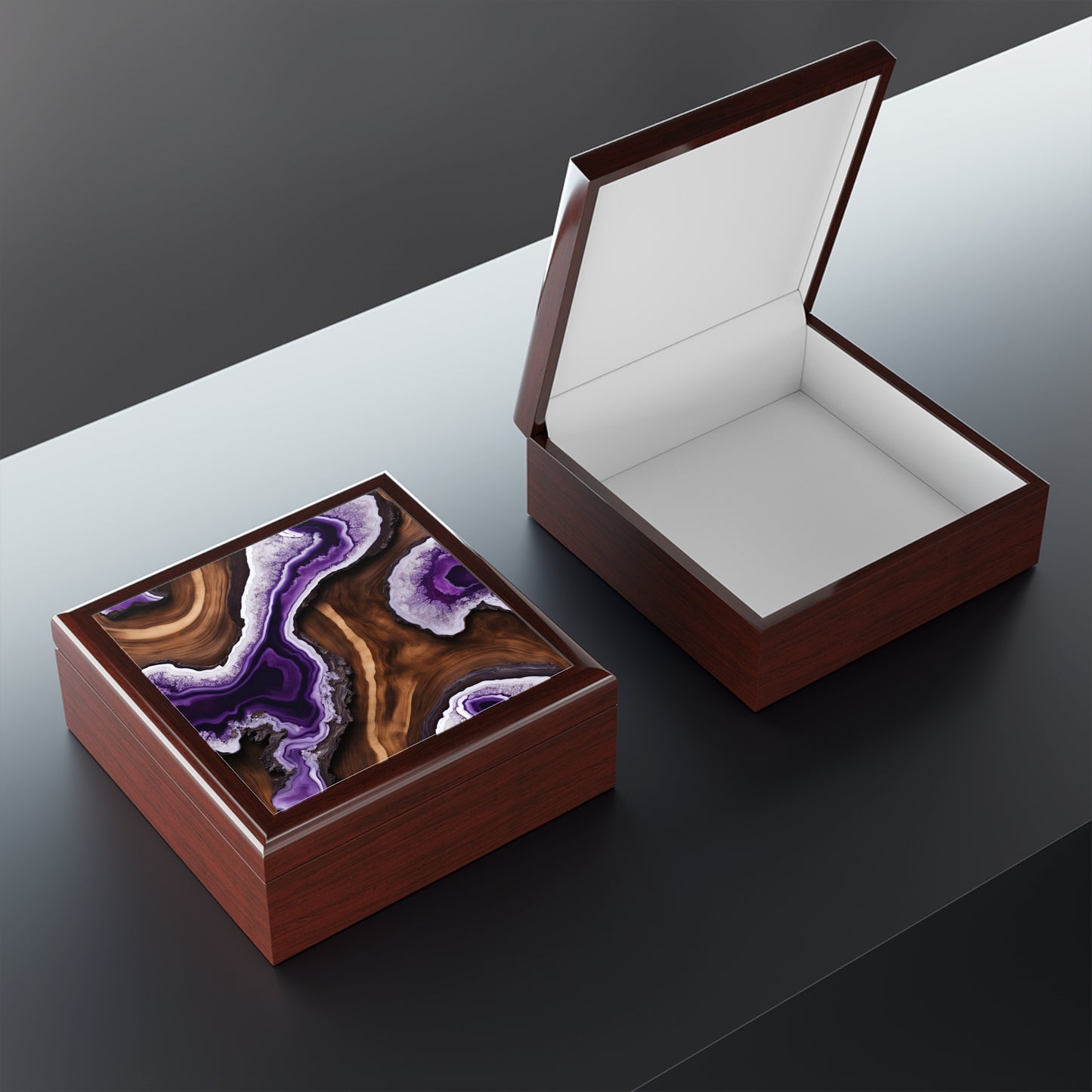Unique Jewelry Box Trinket Box Bedroom Dresser Decor Vanity Gift Box - 3 colors to choose from