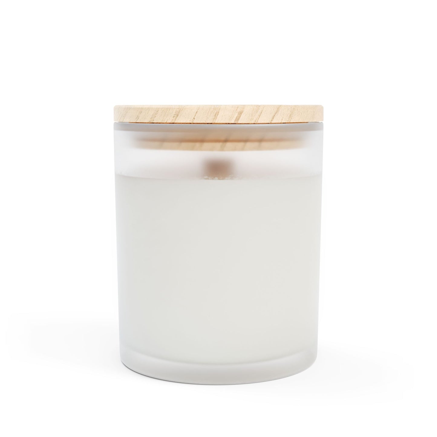 Artisanal Coconut Soy Frosted Glass Candle with Wooden Wick and Raw Maple Lid 11 oz Hand Poured Congratulations Candle 50 hr burn time