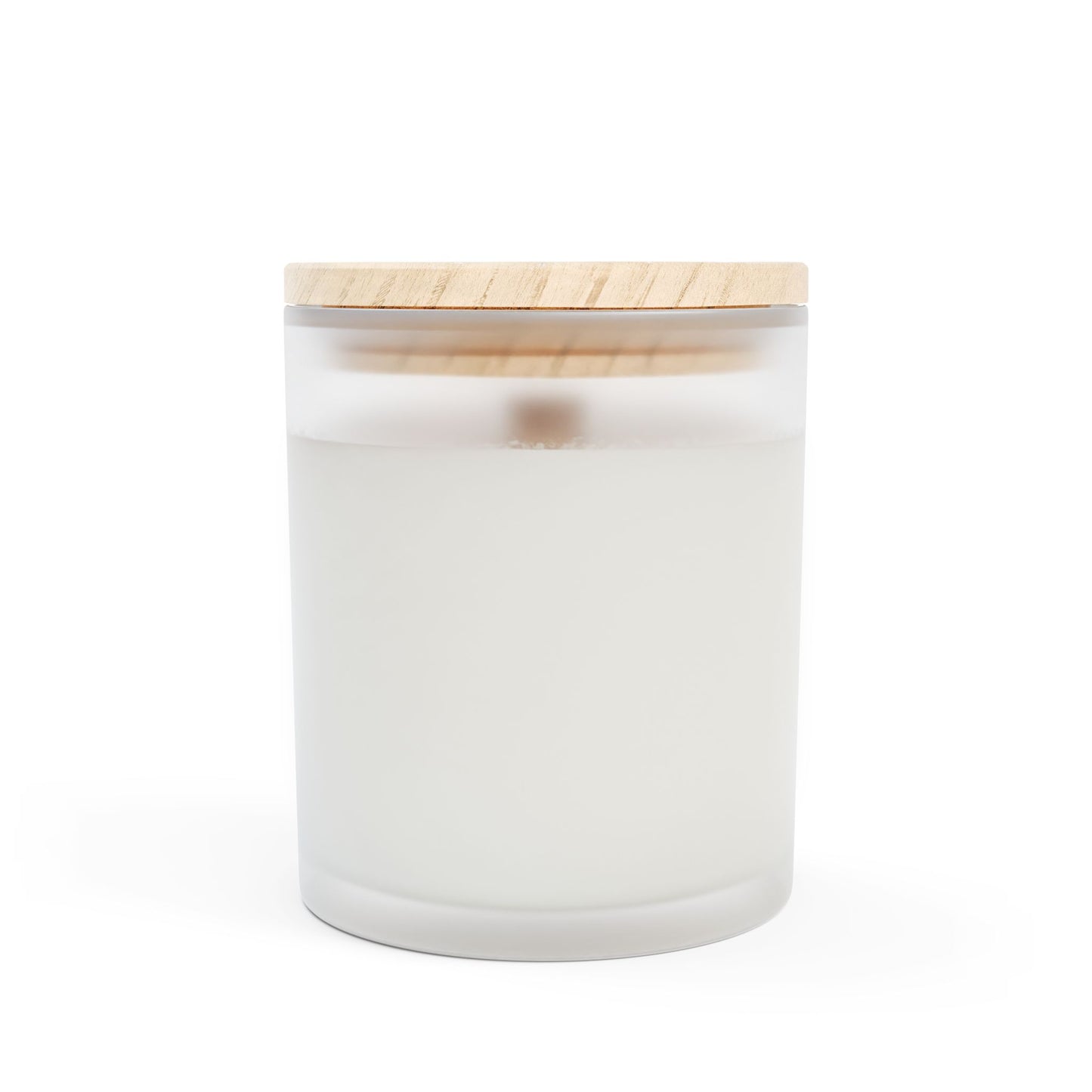 Artisanal Coconut Soy Frosted Glass Candle with Wooden Wick and Raw Maple Lid 11 oz Hand Poured Celestial Outerspace Sci-Fi Space Gift