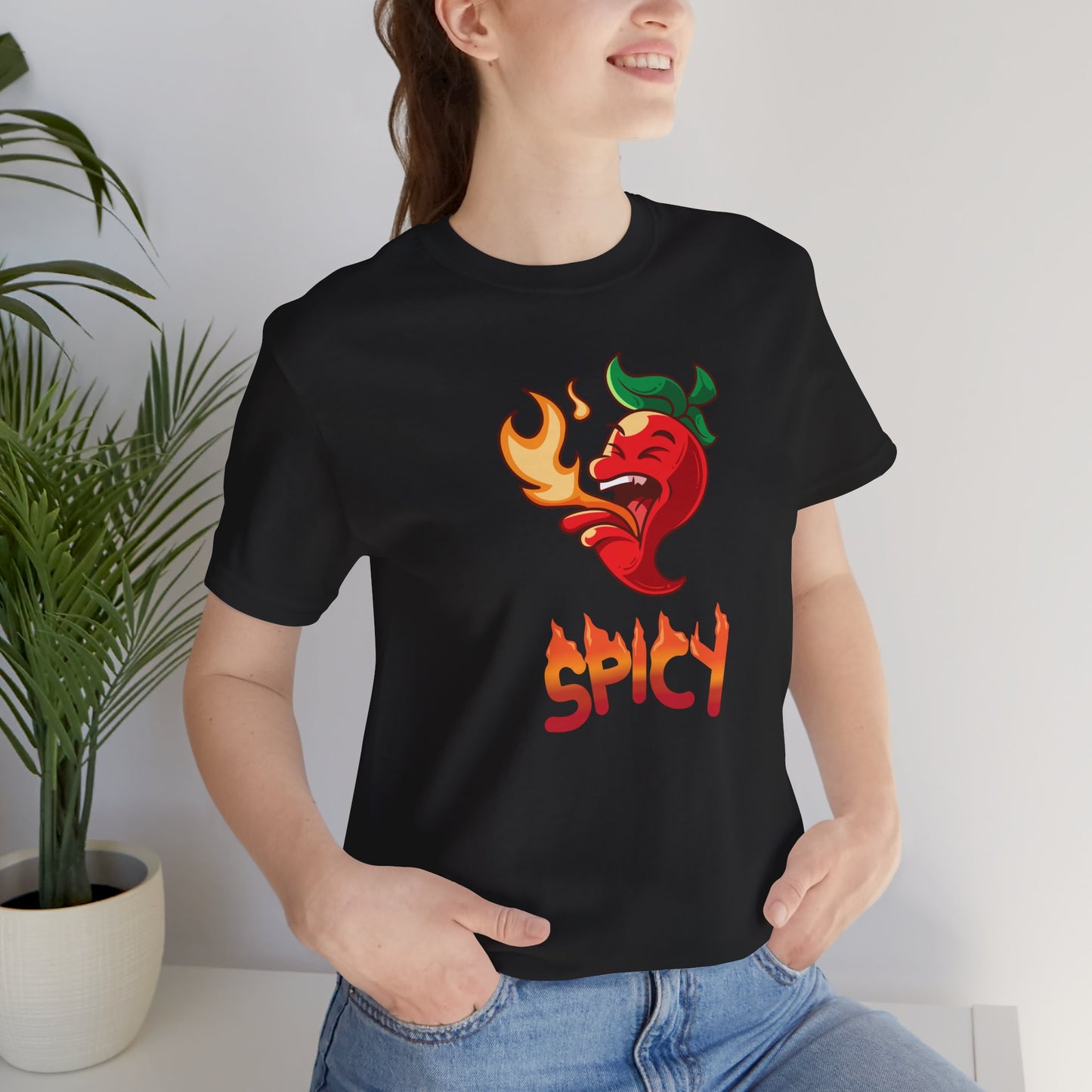 Spicy Pepper T-Shirt | Unique Unisex Funny Foodie Shirt | Spicy Food Lover Veggie Gift |