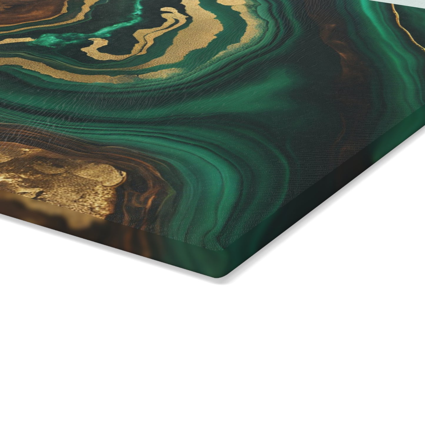 Kitchen Decor Glass Wood-look Image Nature Lover Cutting Board Serving Tray Home Cook Gift Colorful Glass Geode-inspired Charcuterie Board