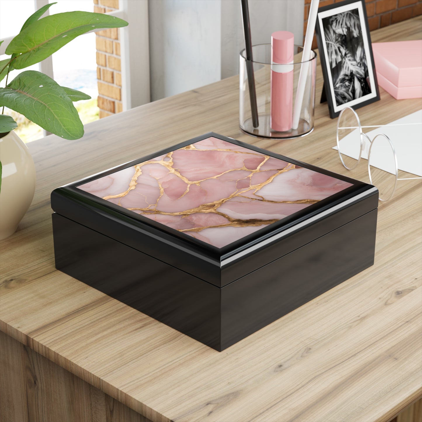 Unique Jewelry Box Trinket Box Bedroom Dresser Decor Vanity Gift Box - 3 colors to choose from