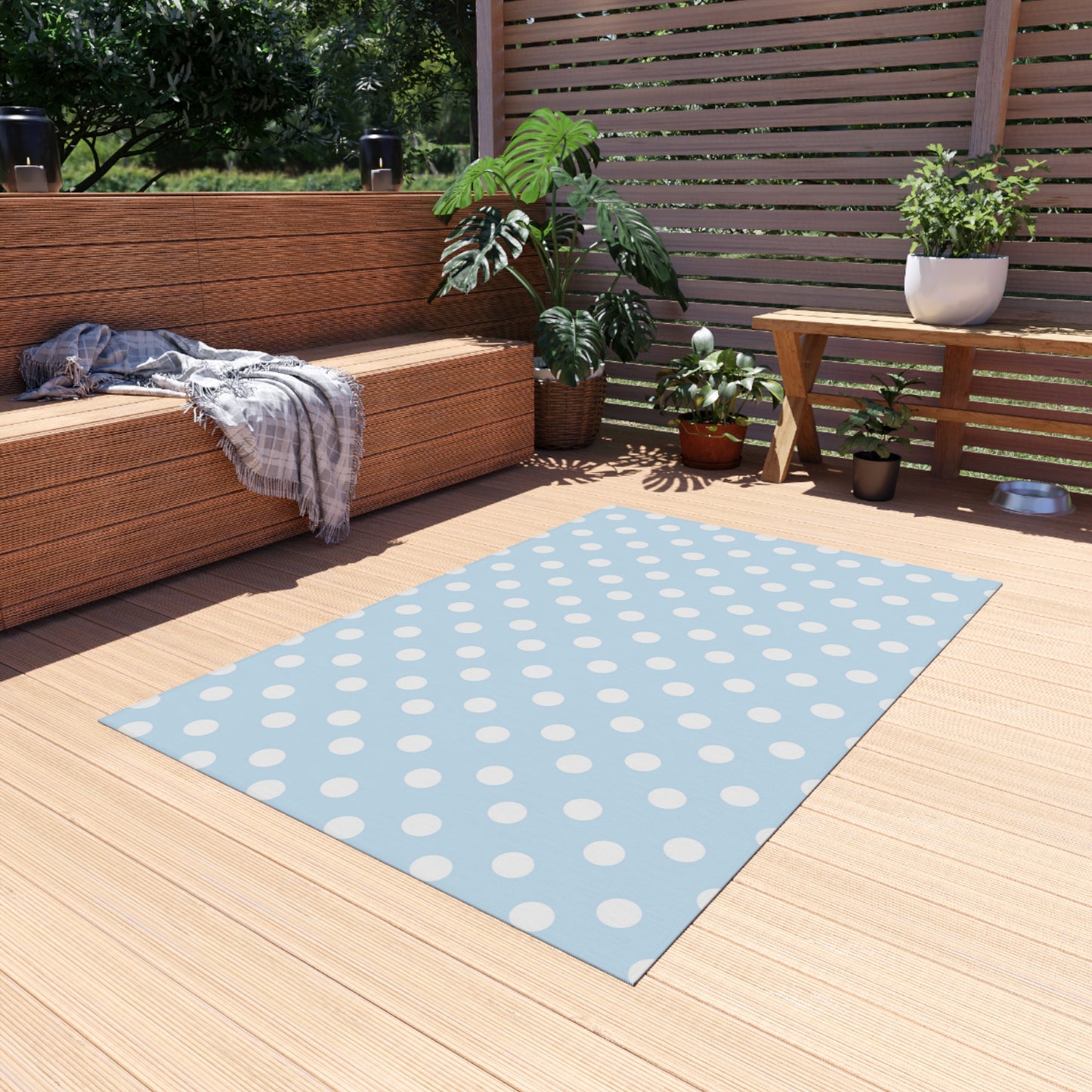 Chenille Outdoor Rug with No-Skid Backing Cozy Outdoor Carpet Patio Decor Gazebo Rug Pool Area Decor Outdoor Kitchen Carpet